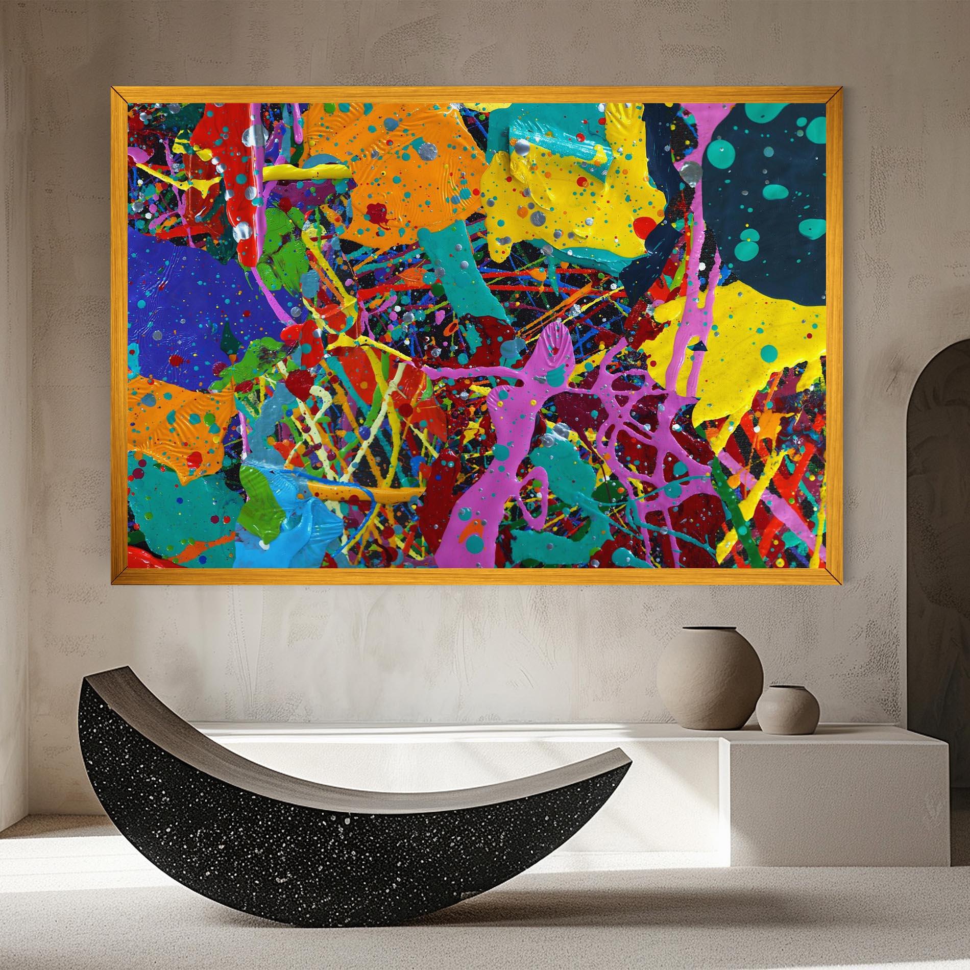 Картина на платно Dark Panorama mockup 8