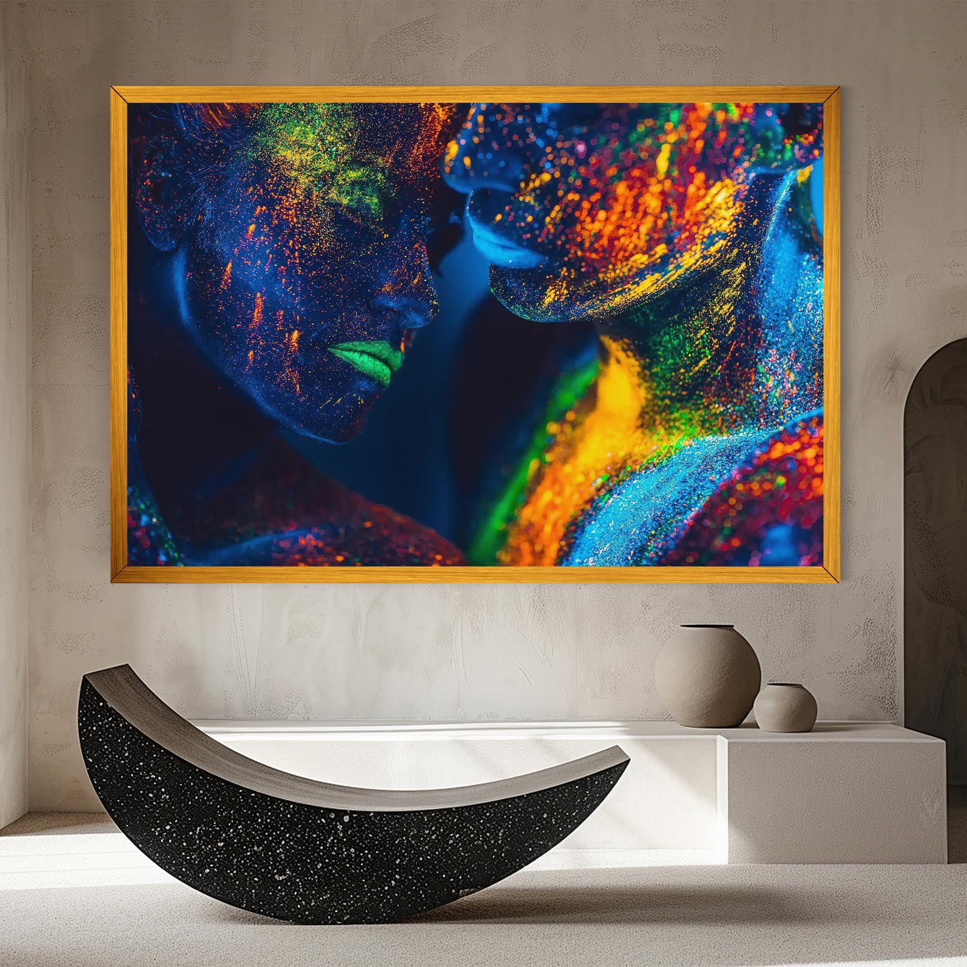 Fluorescent Green Lips mockup 8