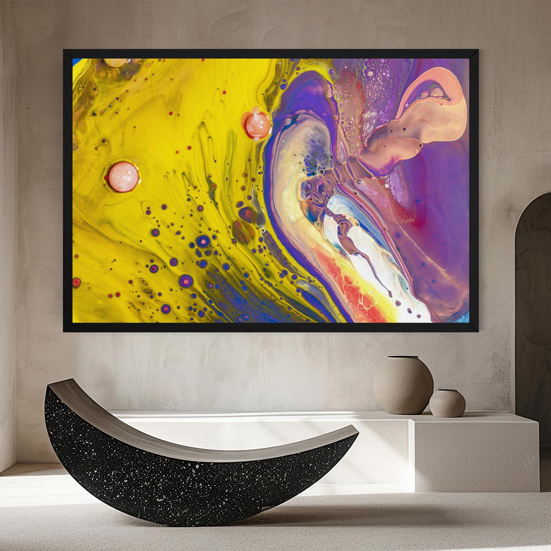 Картина на платно Colorful Liquid Marble mockup 8