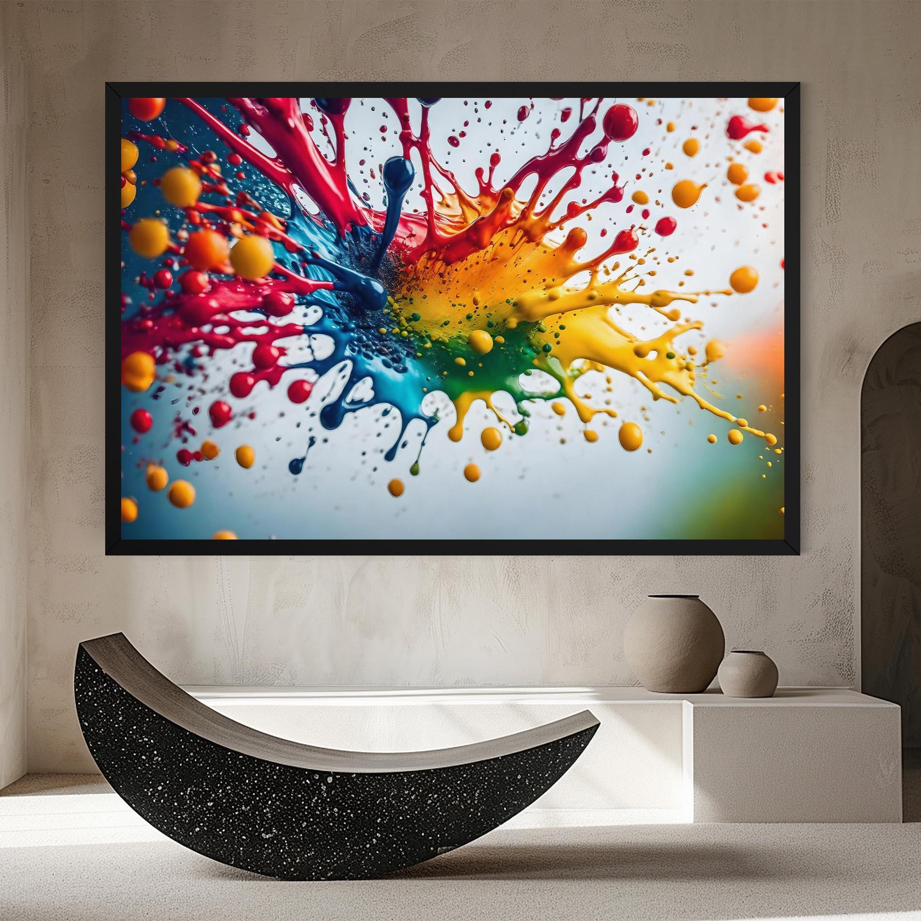 Картина на платно Colorful Splash Rainbow mockup 8