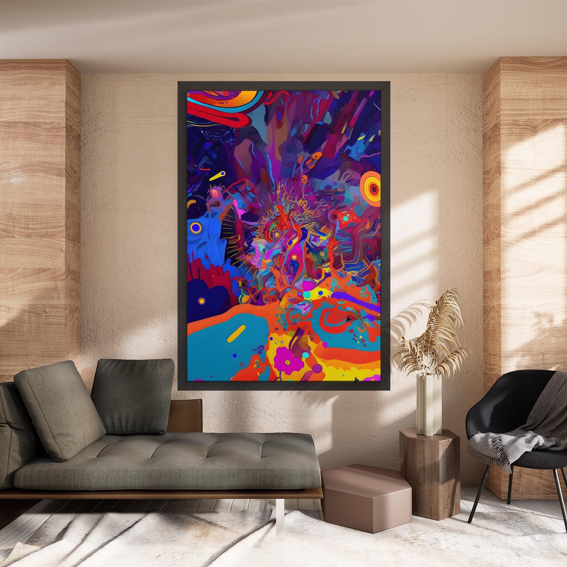 Картина на платно Abstract Color Work mockup 8