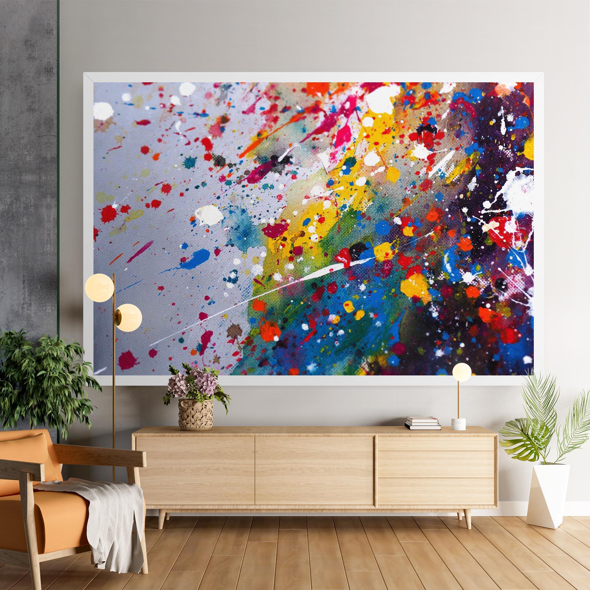 Картина на платно Watercolor Drops mockup 9