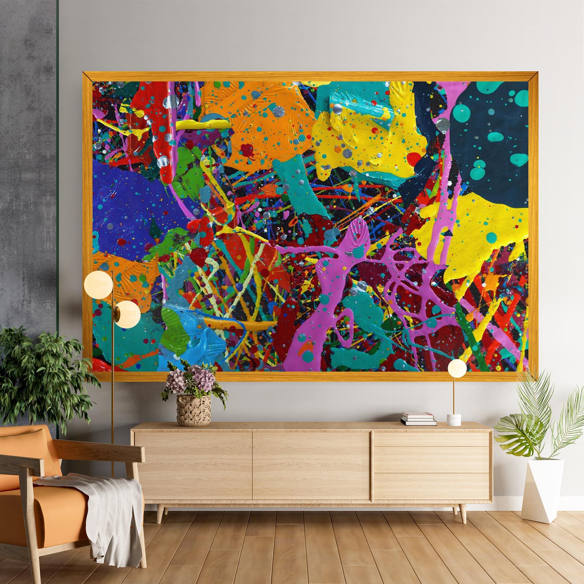 Картина на платно Dark Panorama mockup 9