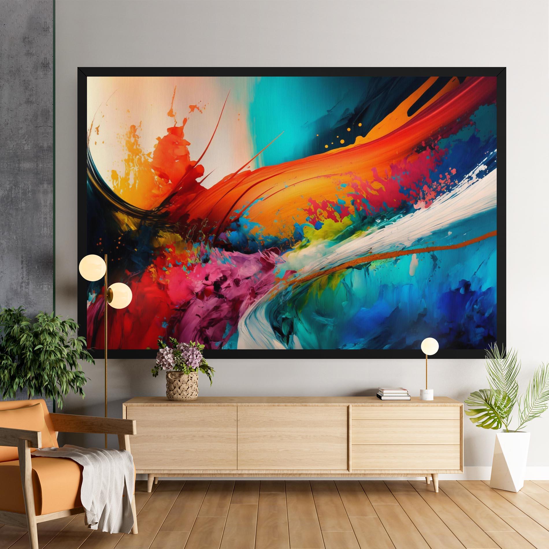 Картина на платно Art Brush Strokes mockup 9