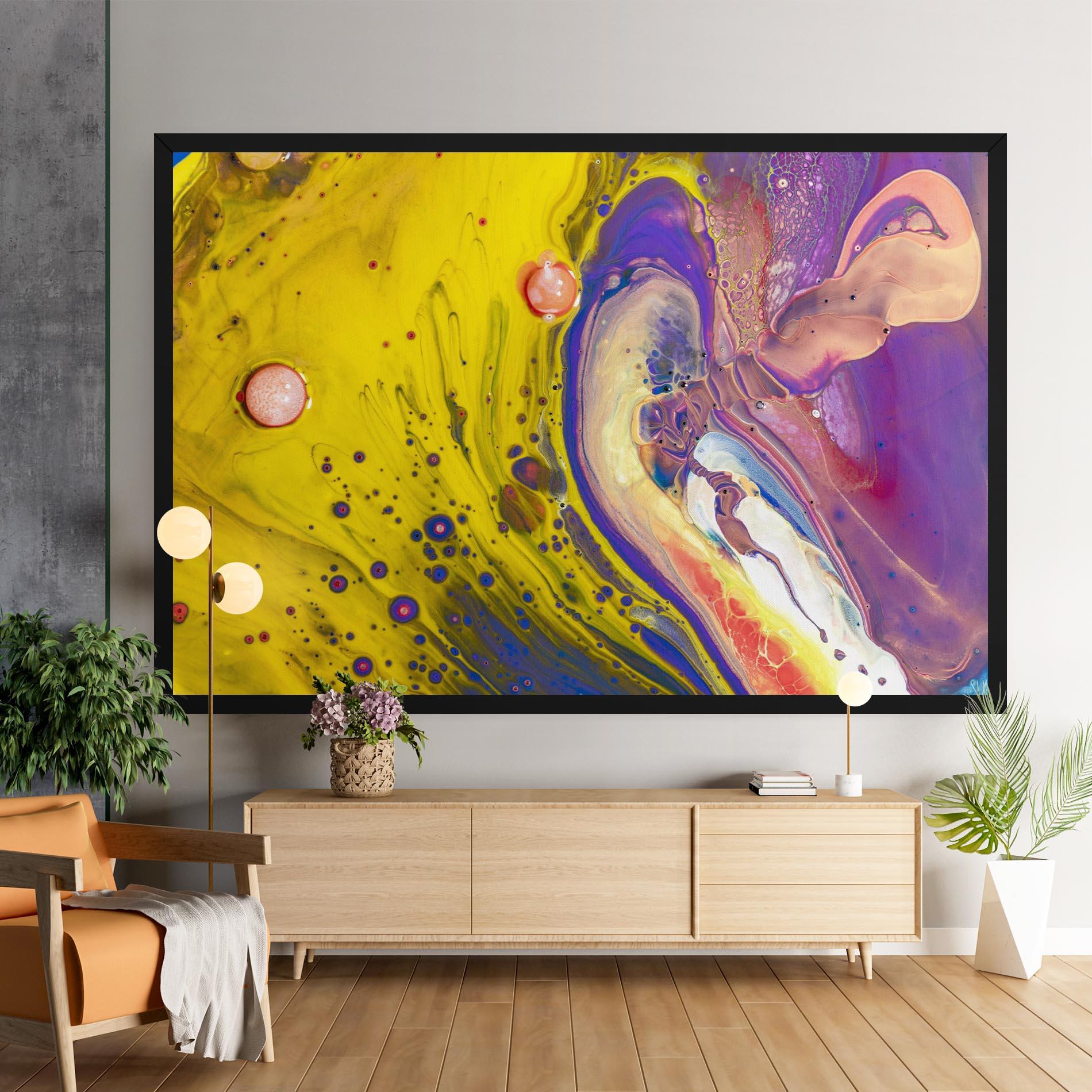 Картина на платно Colorful Liquid Marble mockup 9