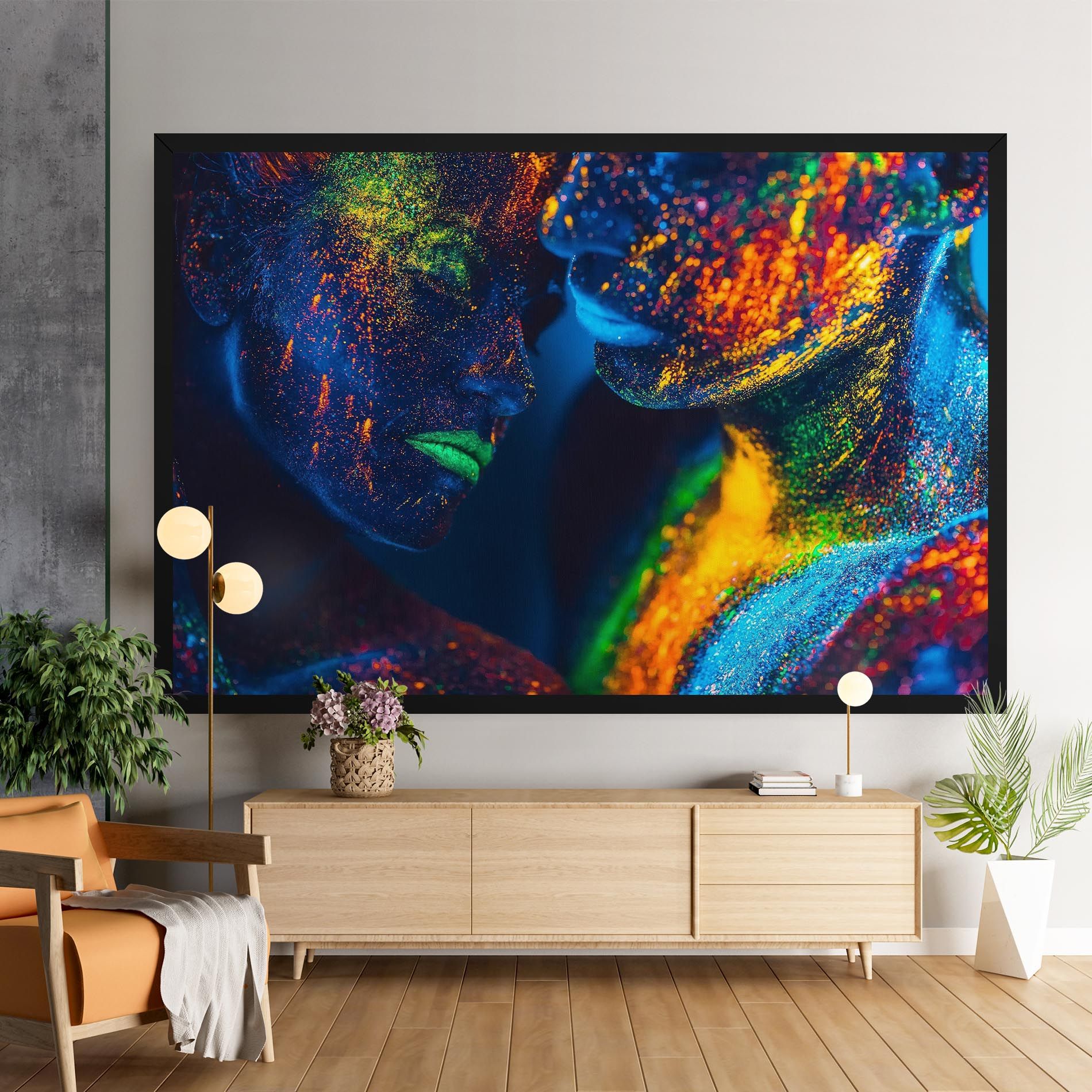 Fluorescent Green Lips mockup 9