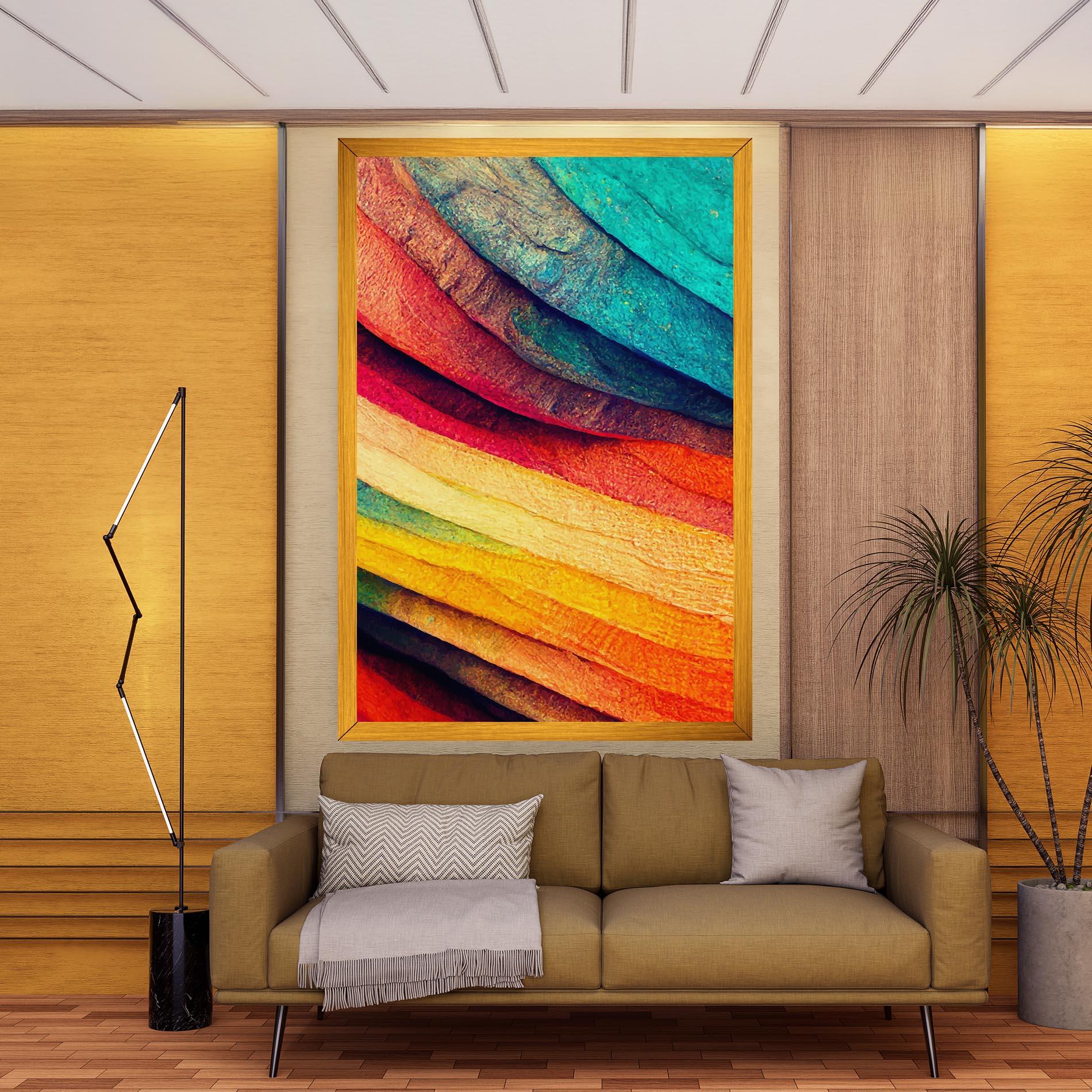 Картина на платно Autumn Abstract Color mockup 9