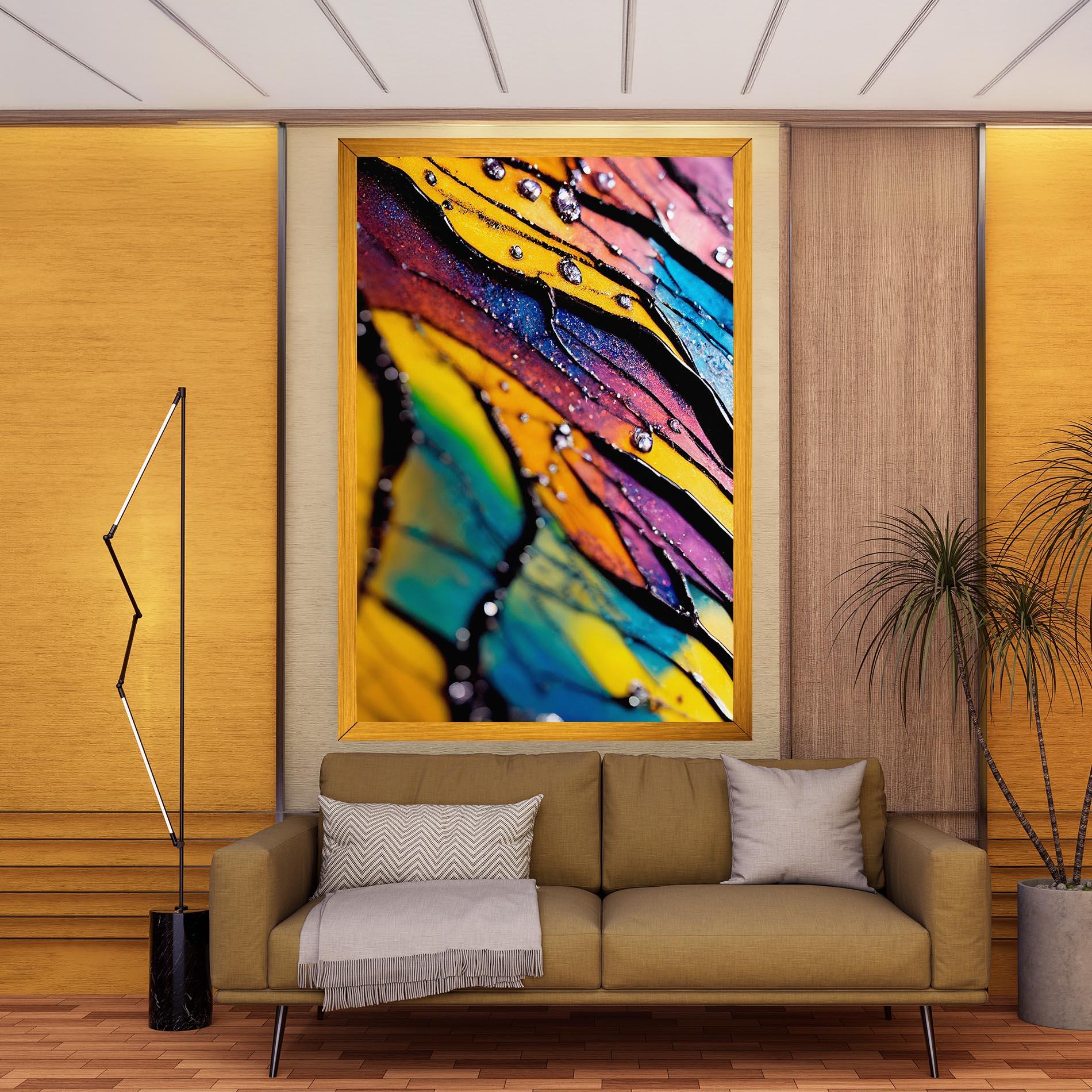 Картина на платно Beautiful Colorful Epoxy mockup 9