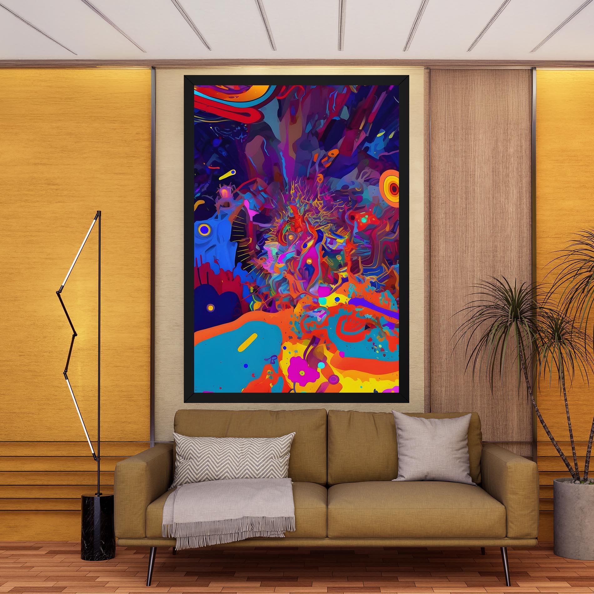 Картина на платно Abstract Color Work mockup 9