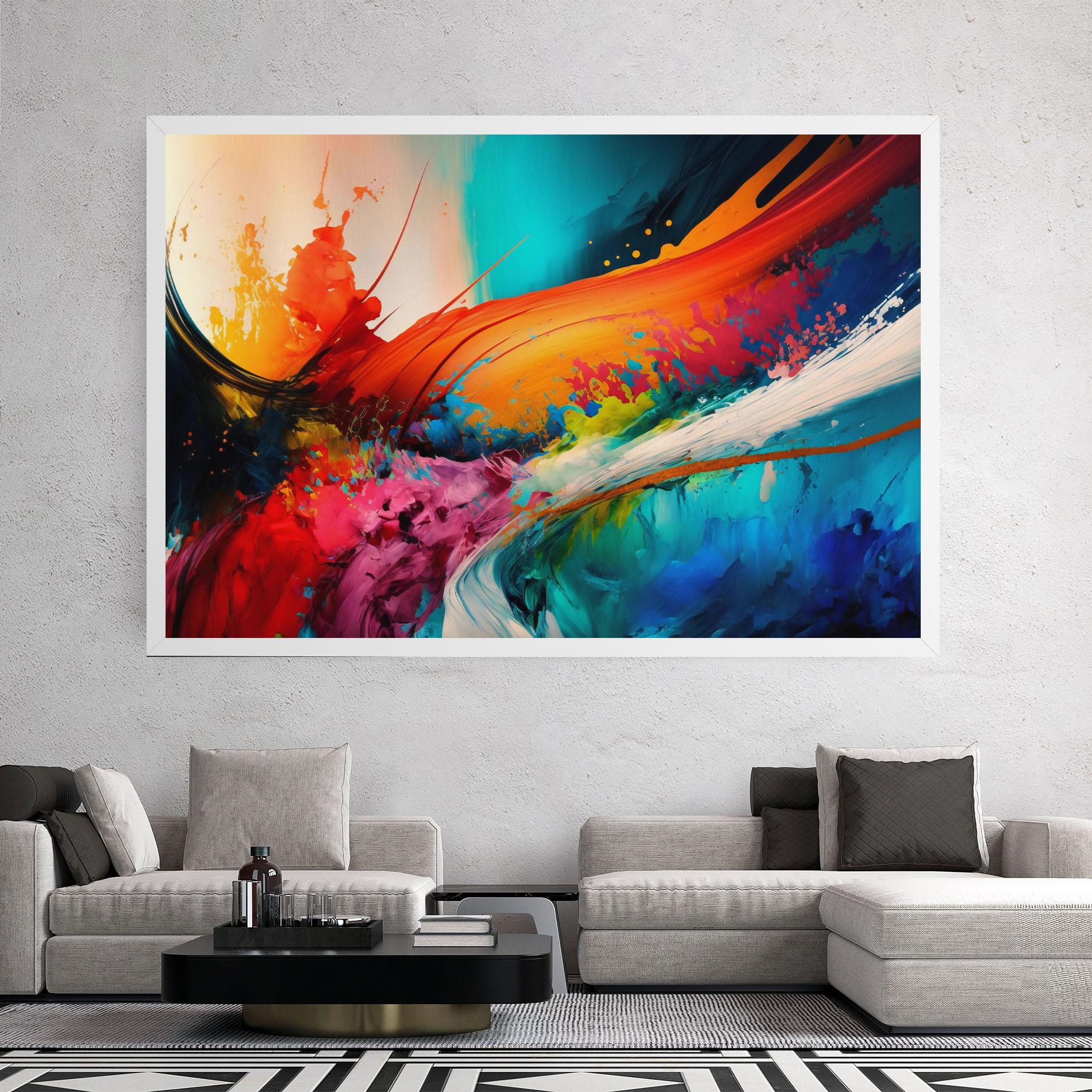 Картина на платно Art Brush Strokes mockup 2