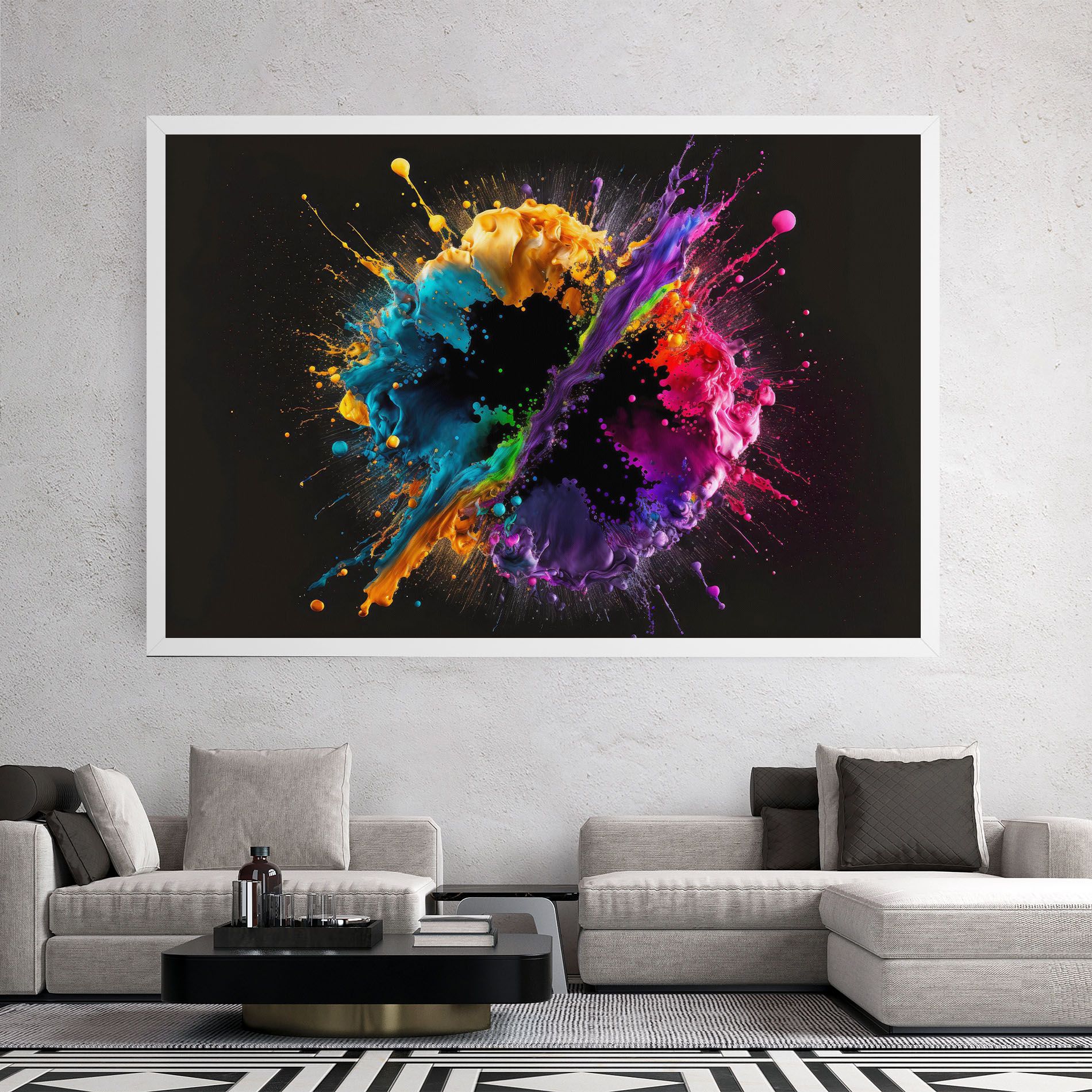 Oily Splash Explosion mockup 2