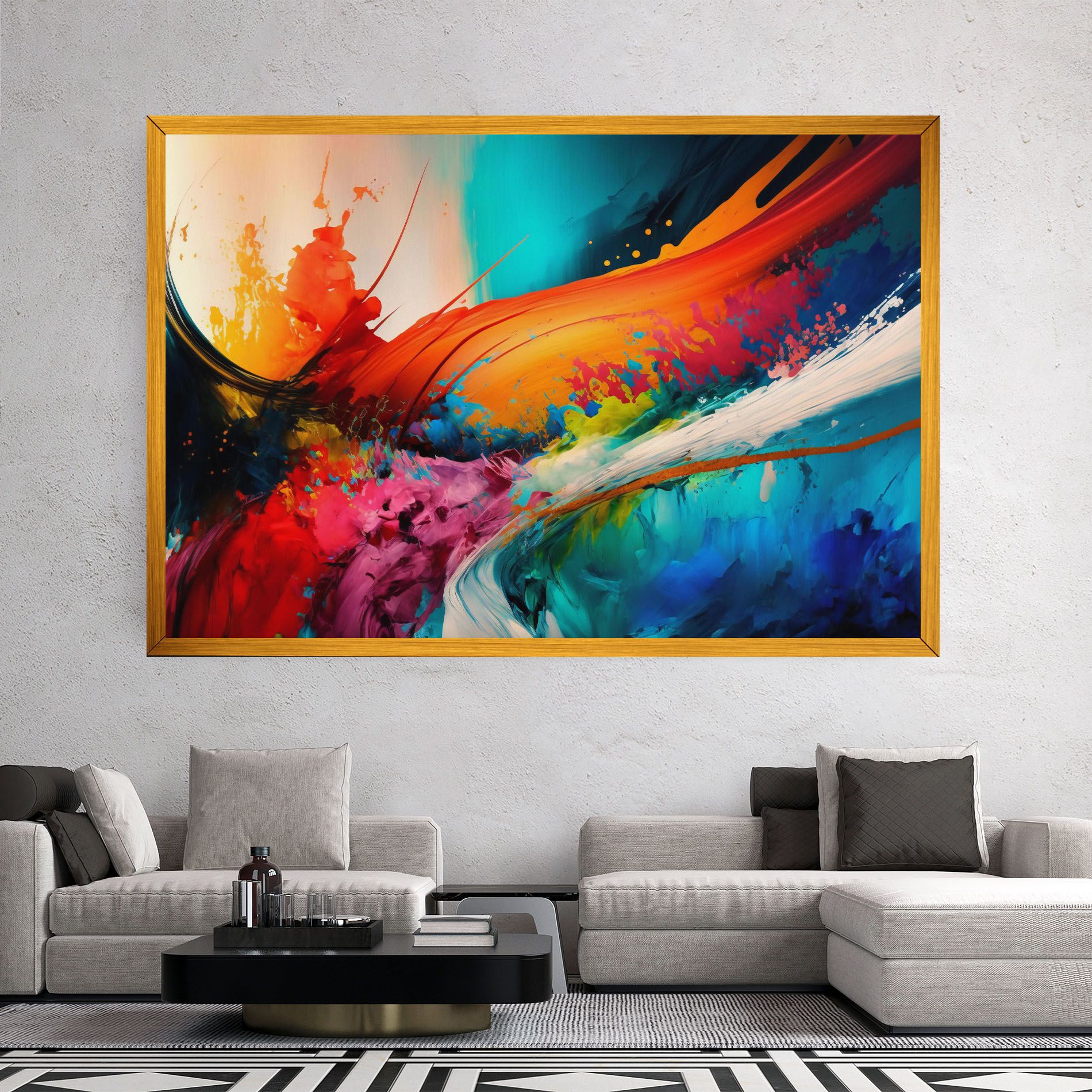 Art Brush Strokes mockup 2