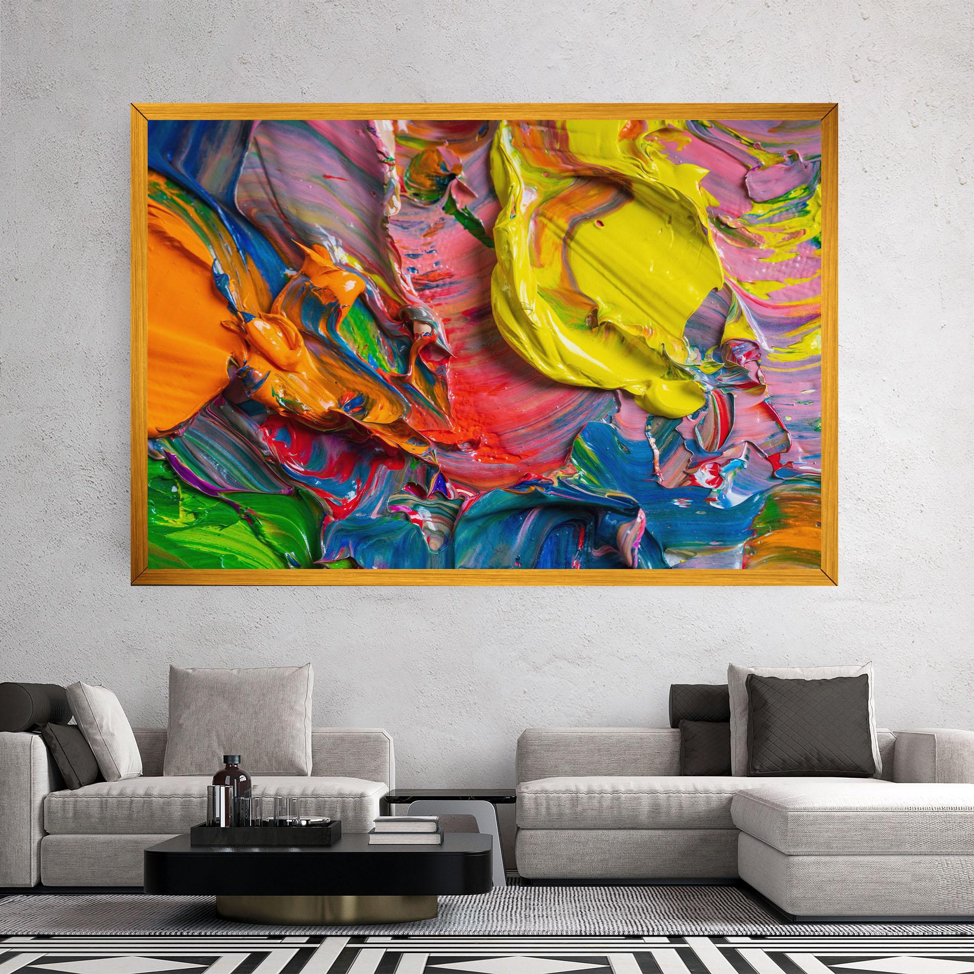 Картина на платно Bright Oil Colors mockup 2