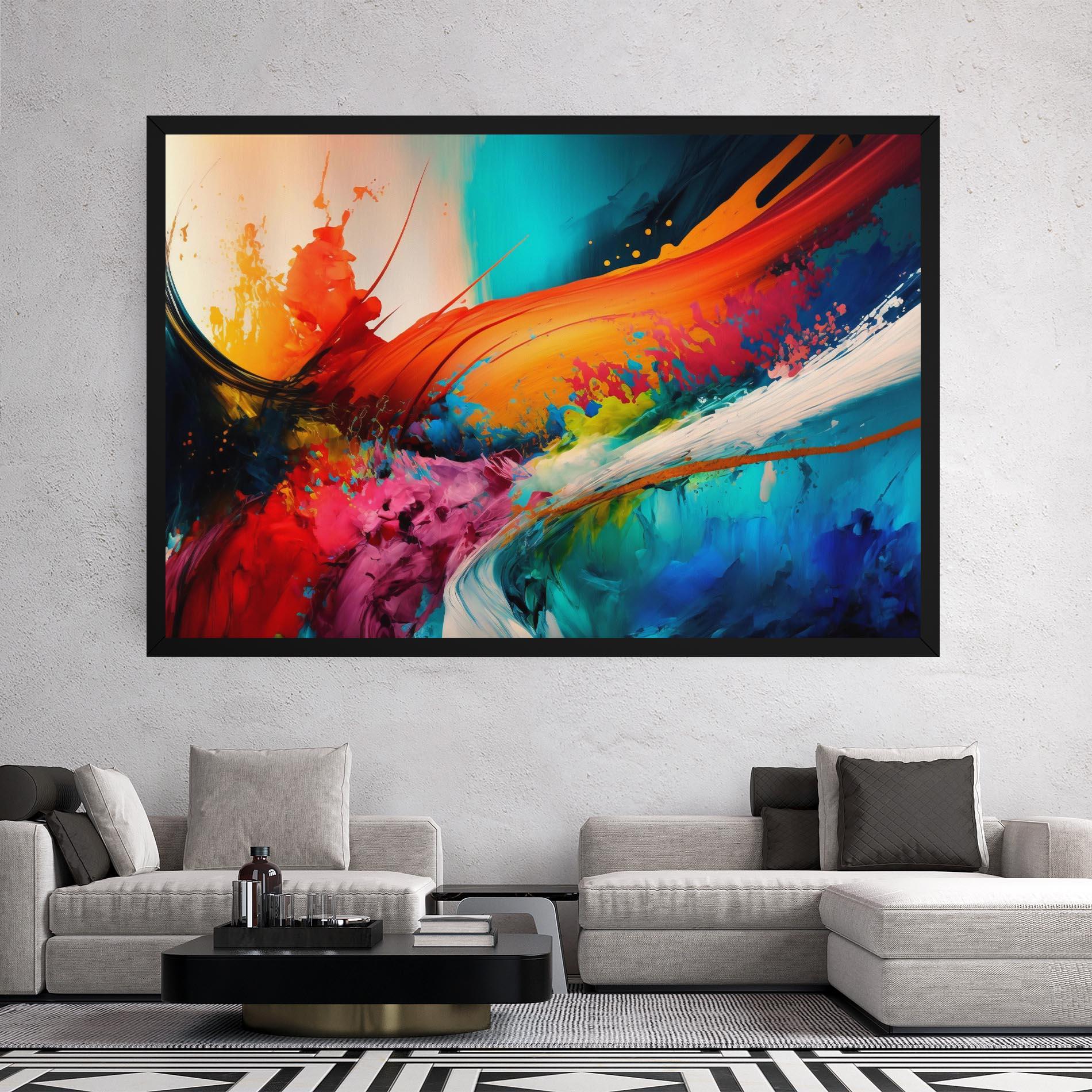 Картина на платно Art Brush Strokes mockup 2