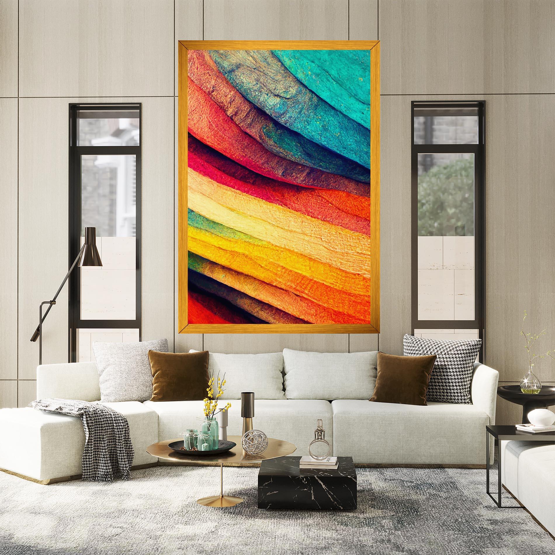 Картина на платно Autumn Abstract Color mockup 2