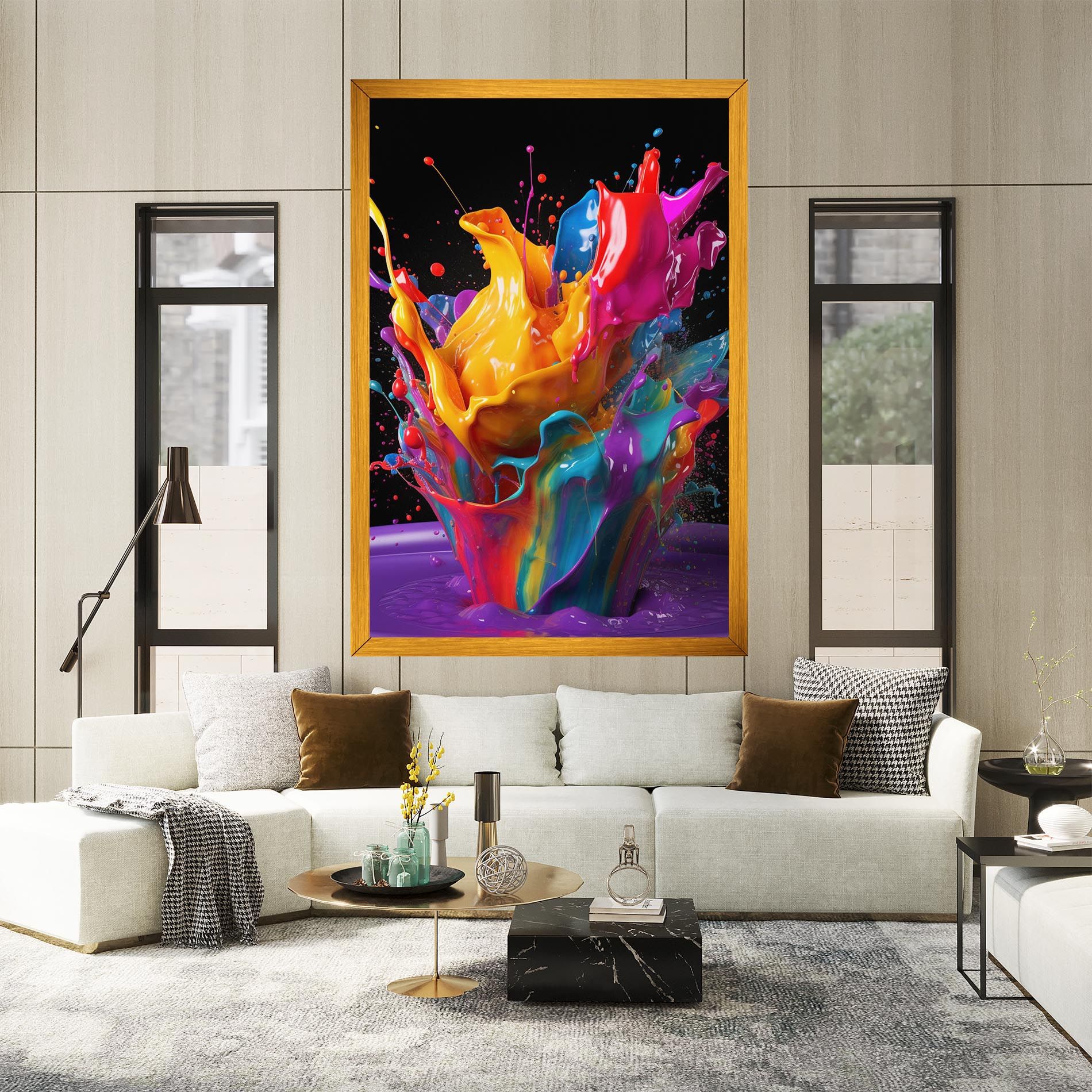 Brightly Color Splashing mockup 2