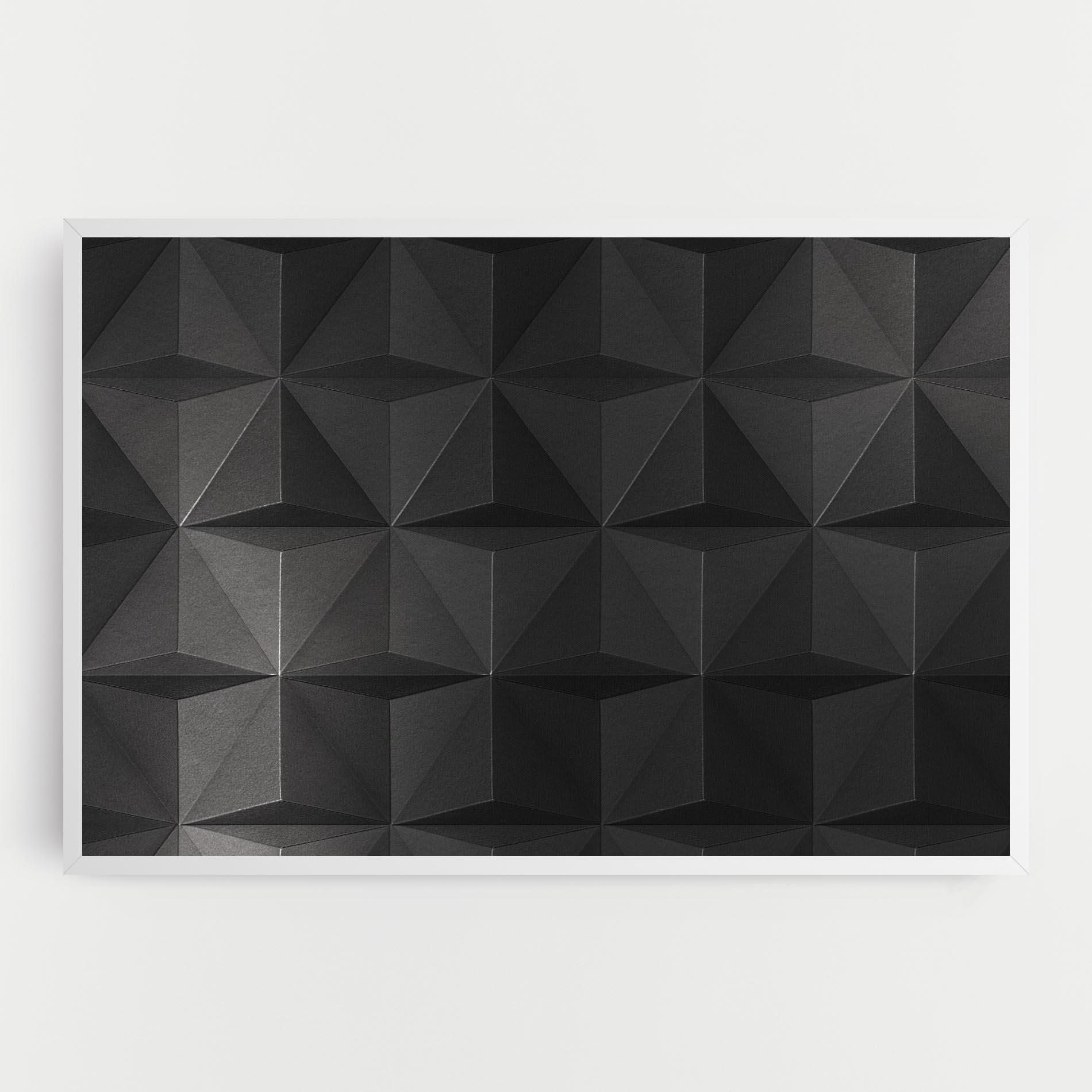 Картина на платно Black Shade Triangle mockup 0