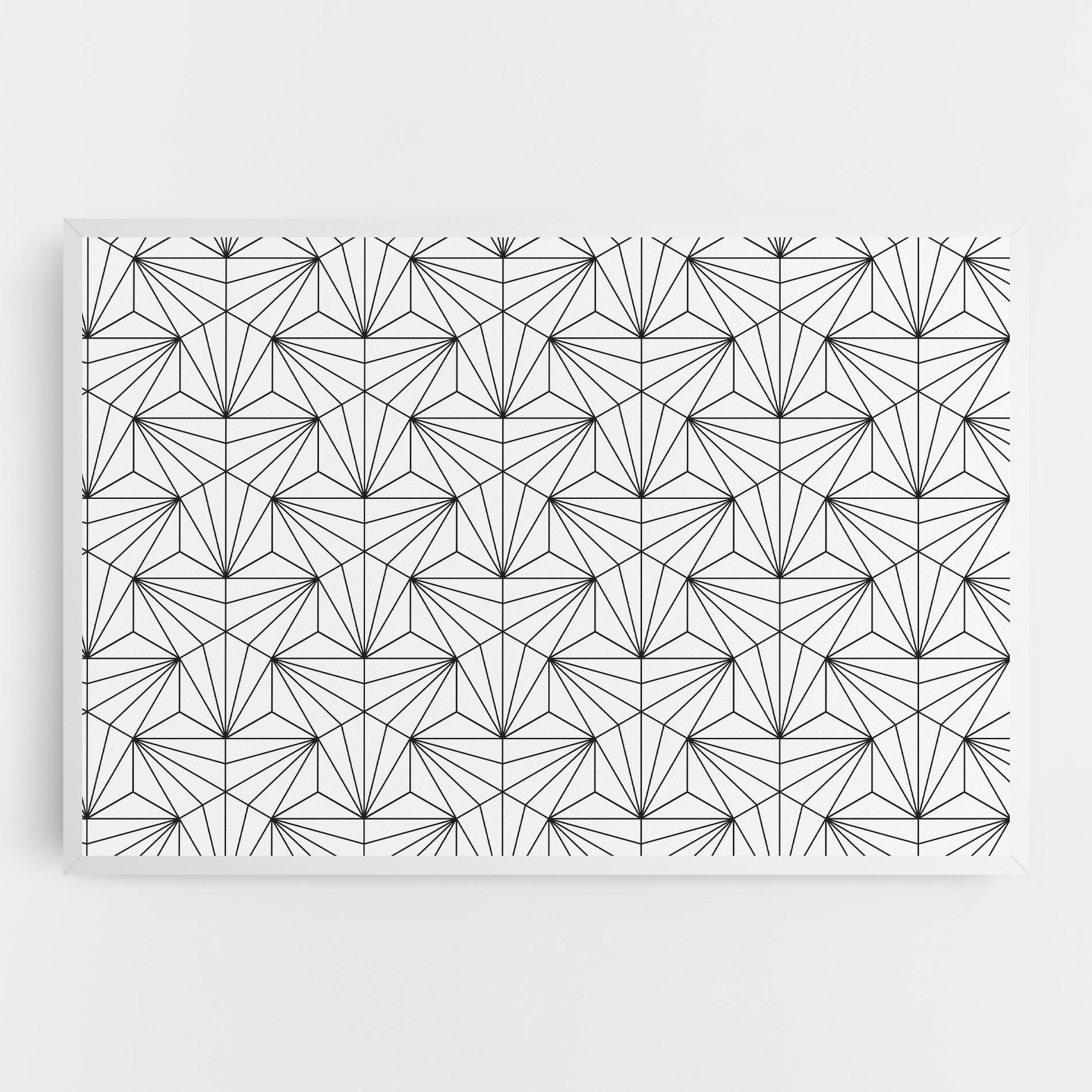 Картина на платно Black Triangle mockup 0