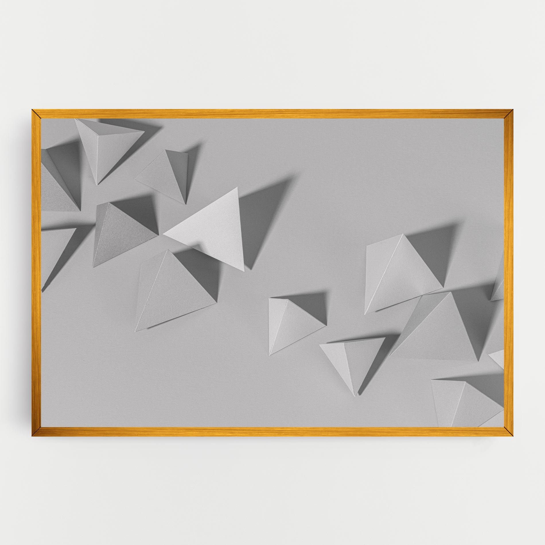 3d White Triangle mockup 0