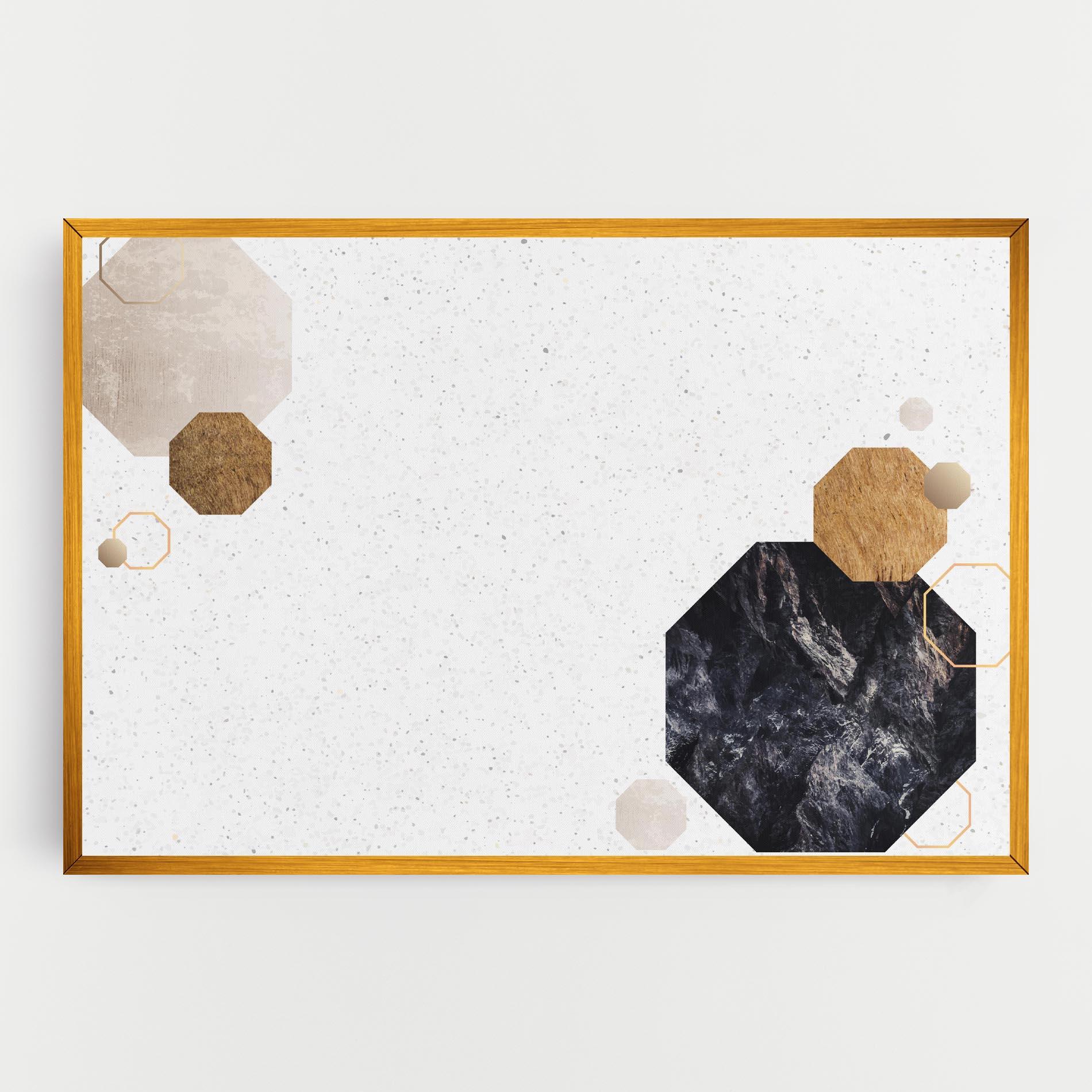 Картина на платно Big Hexagon mockup 0