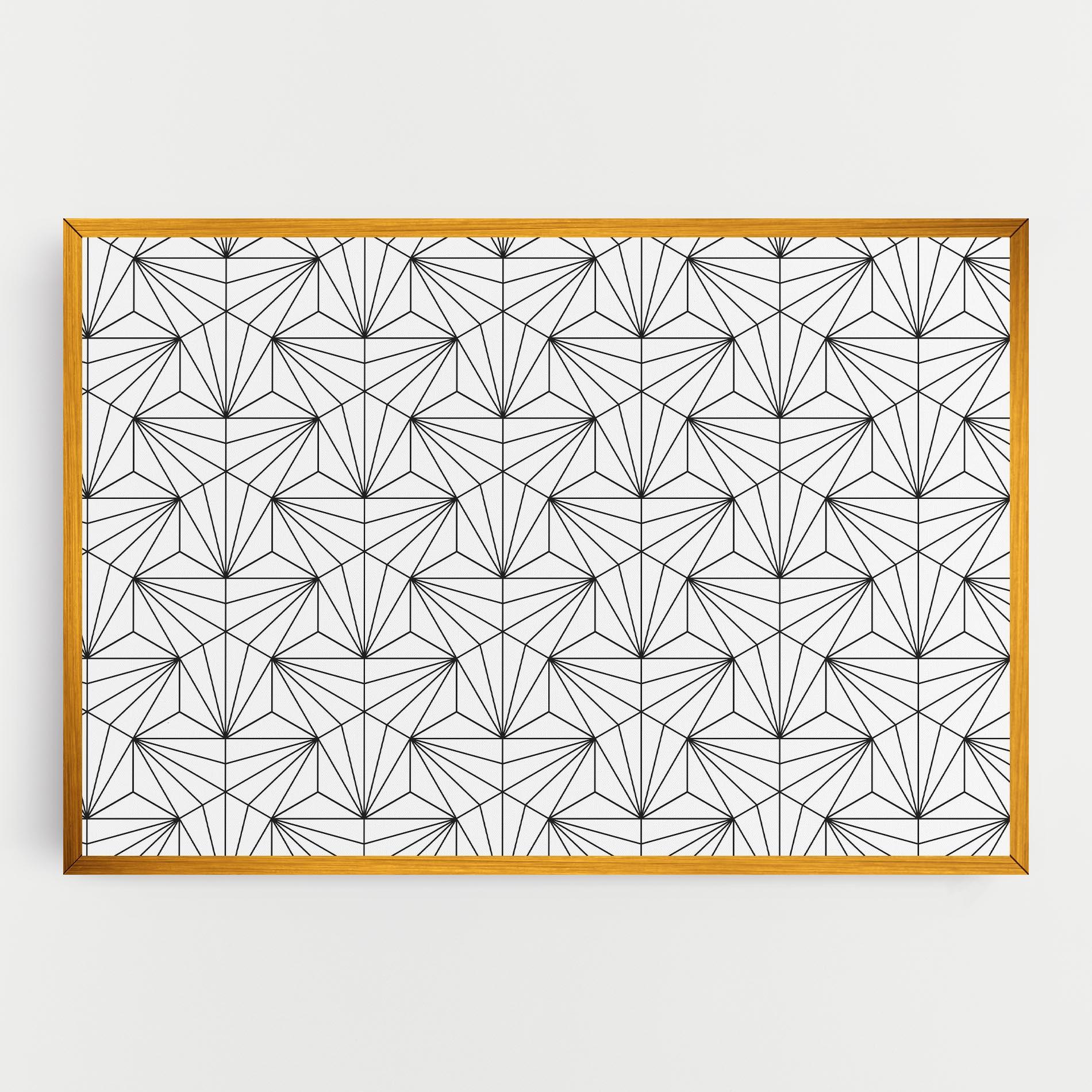 Картина на платно Black Triangle mockup 0