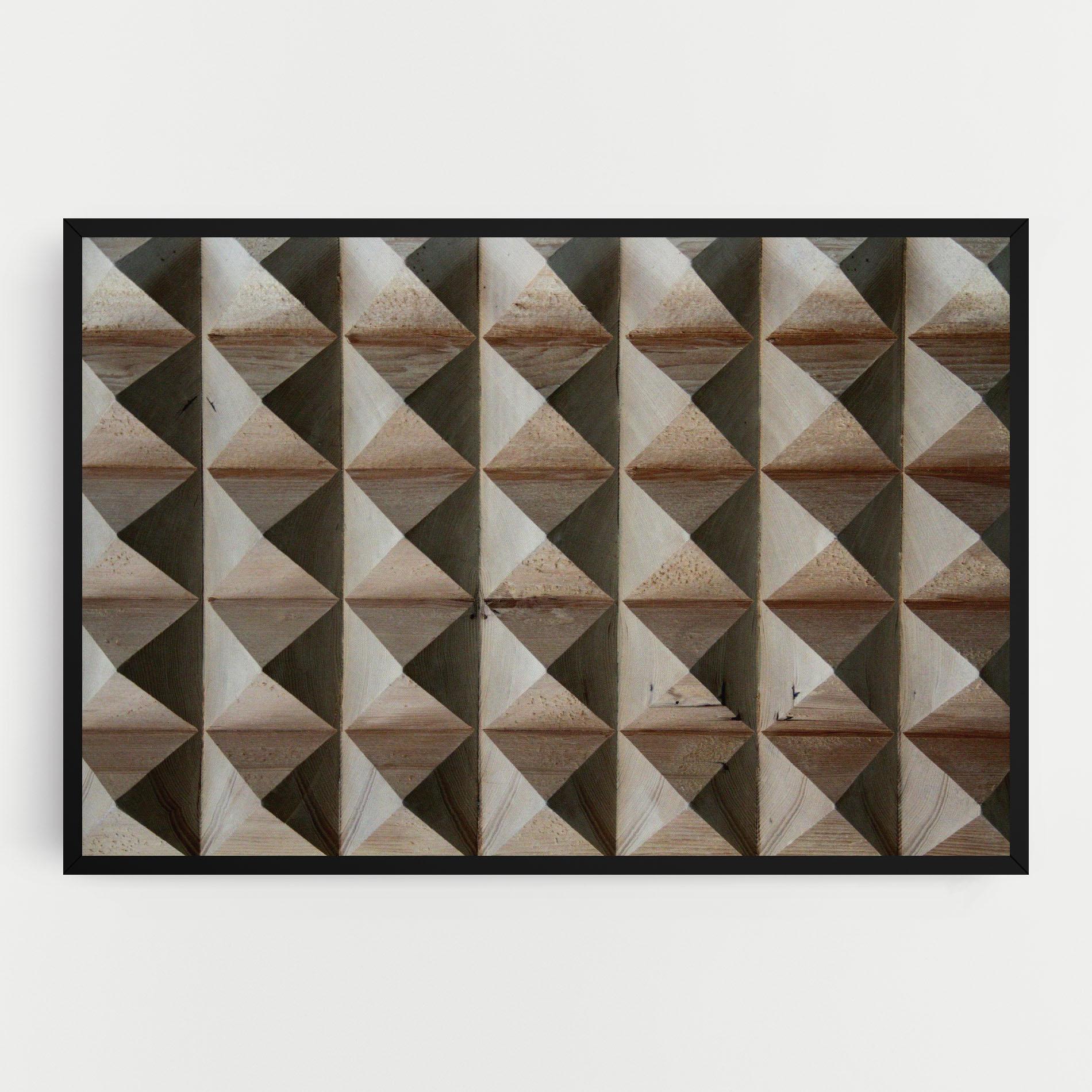 Картина на платно Cream Pyramid mockup 0