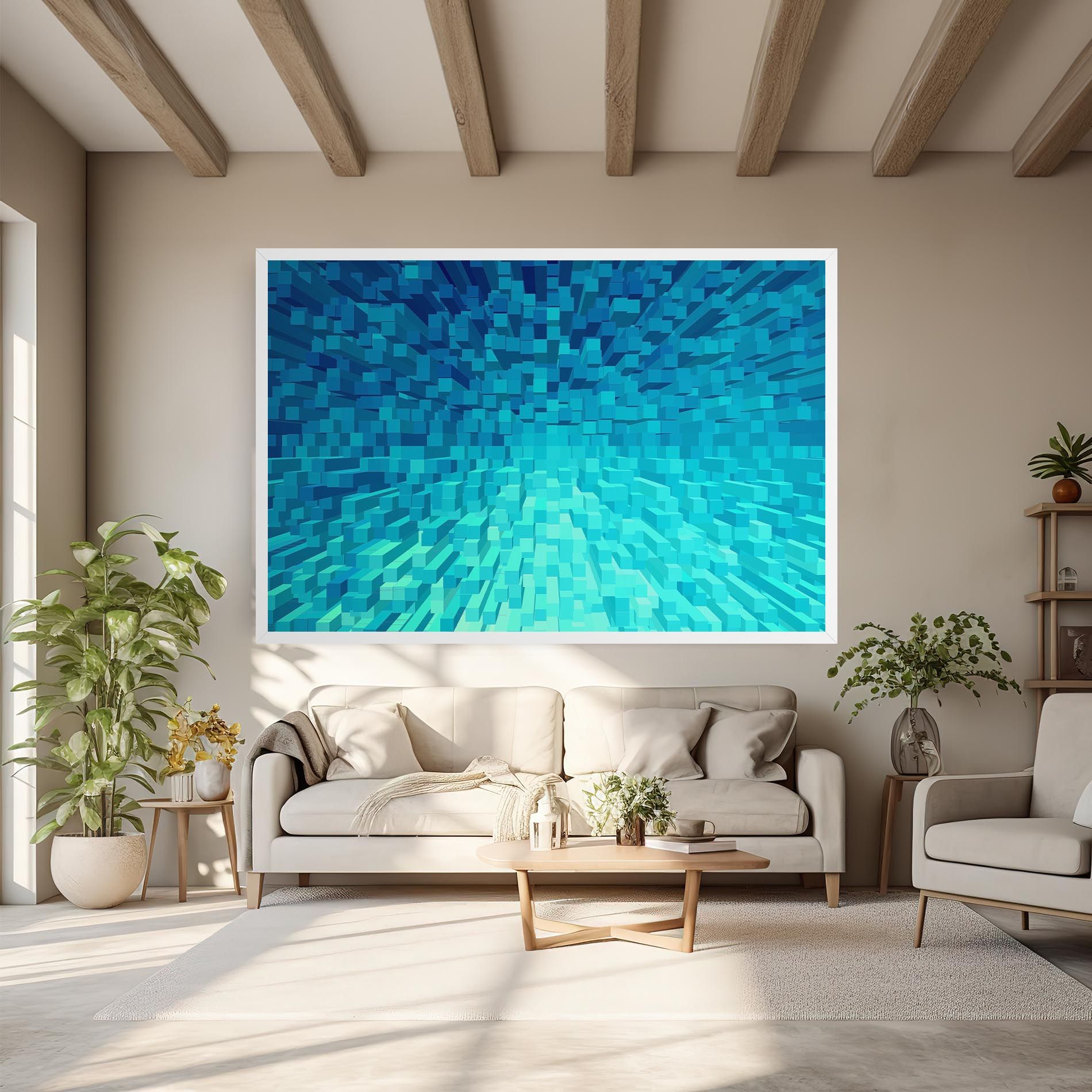 Blue Square Mix mockup 6