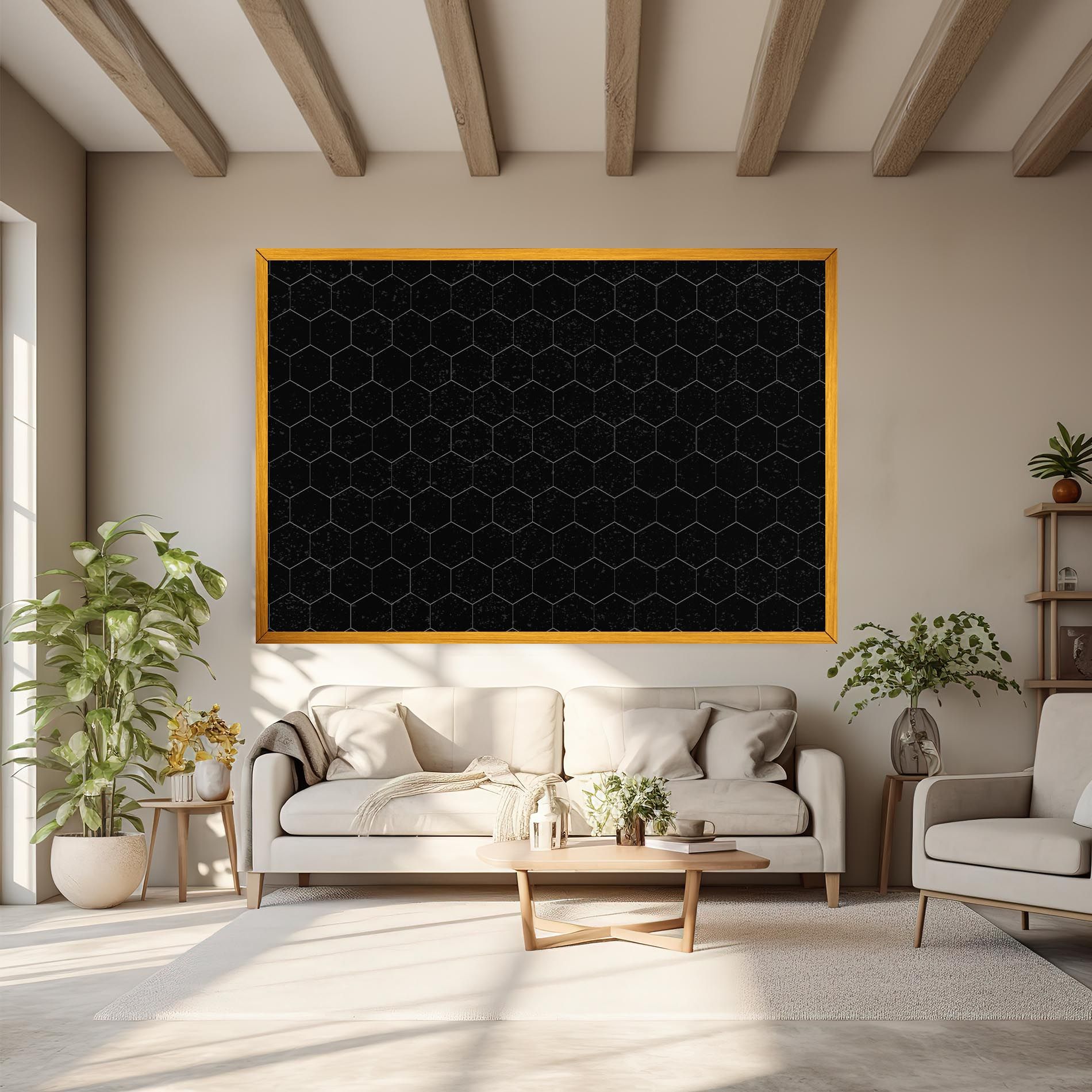 Black Hexagon mockup 6