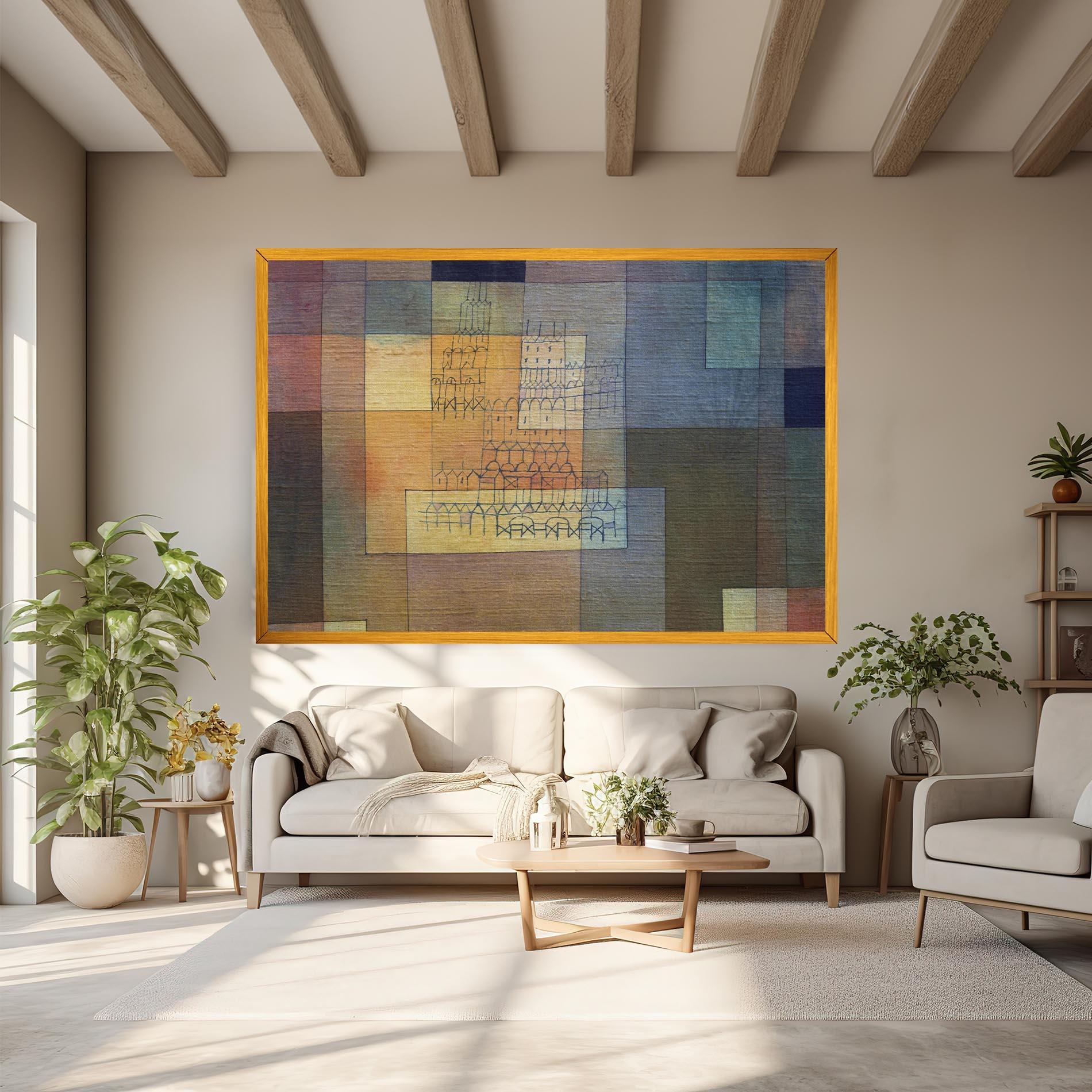 Картина на платно Water Color Square mockup 6