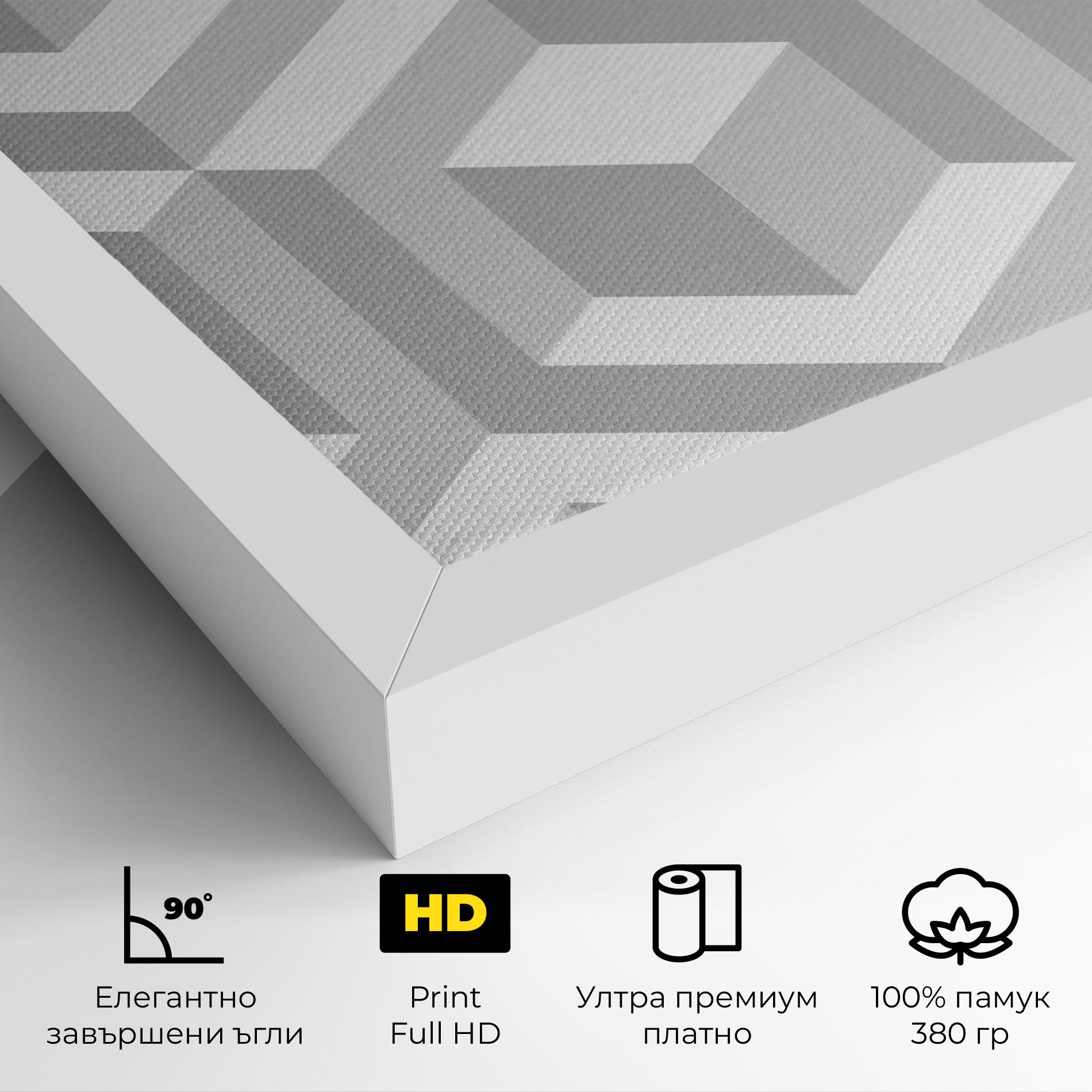 Картина на платно 3d Square mockup 4