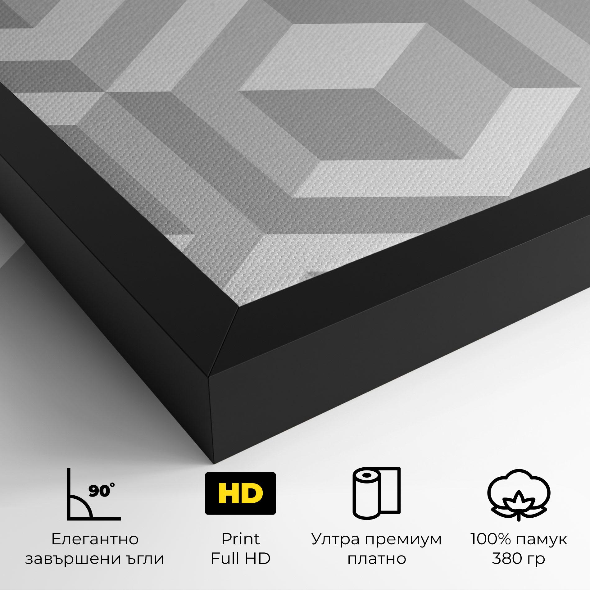 Картина на платно 3d Square mockup 4