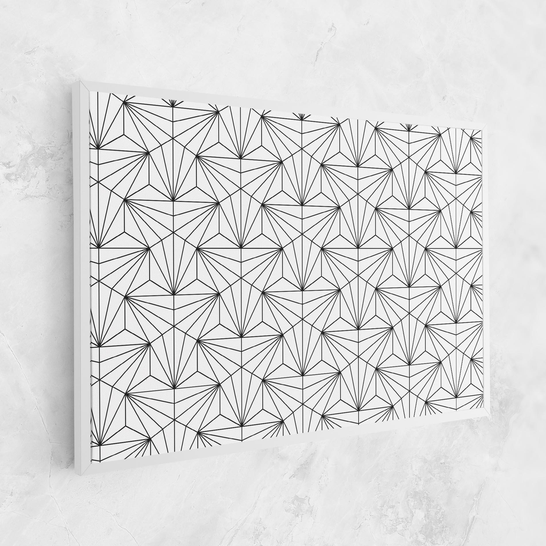 Картина на платно Black Triangle mockup 1