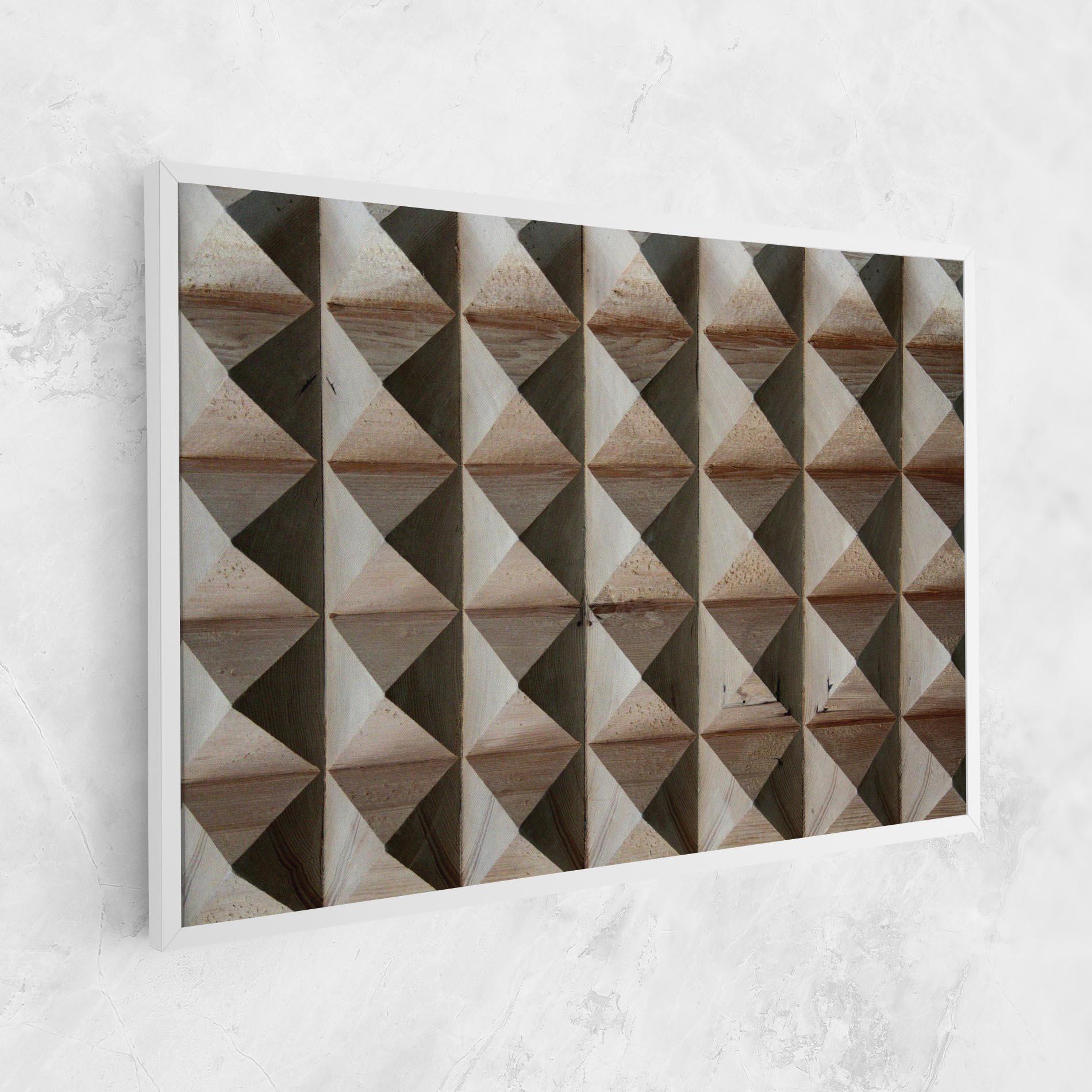 Картина на платно Cream Pyramid mockup 1