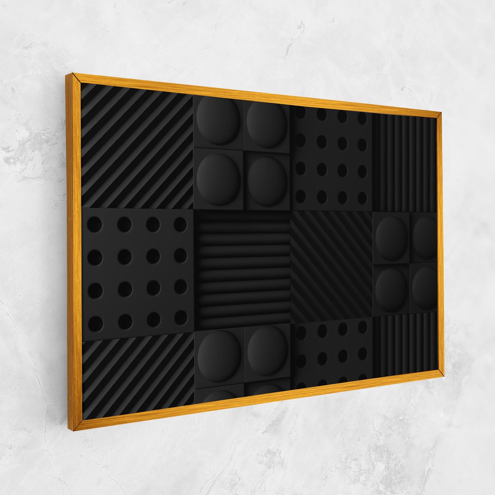 Black Square Circle mockup 1