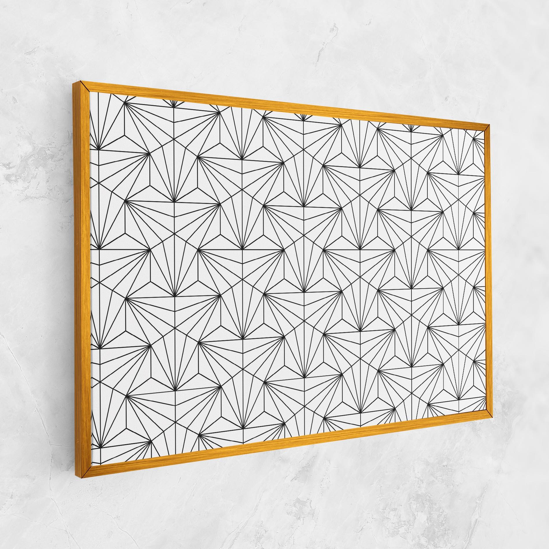 Картина на платно Black Triangle mockup 1