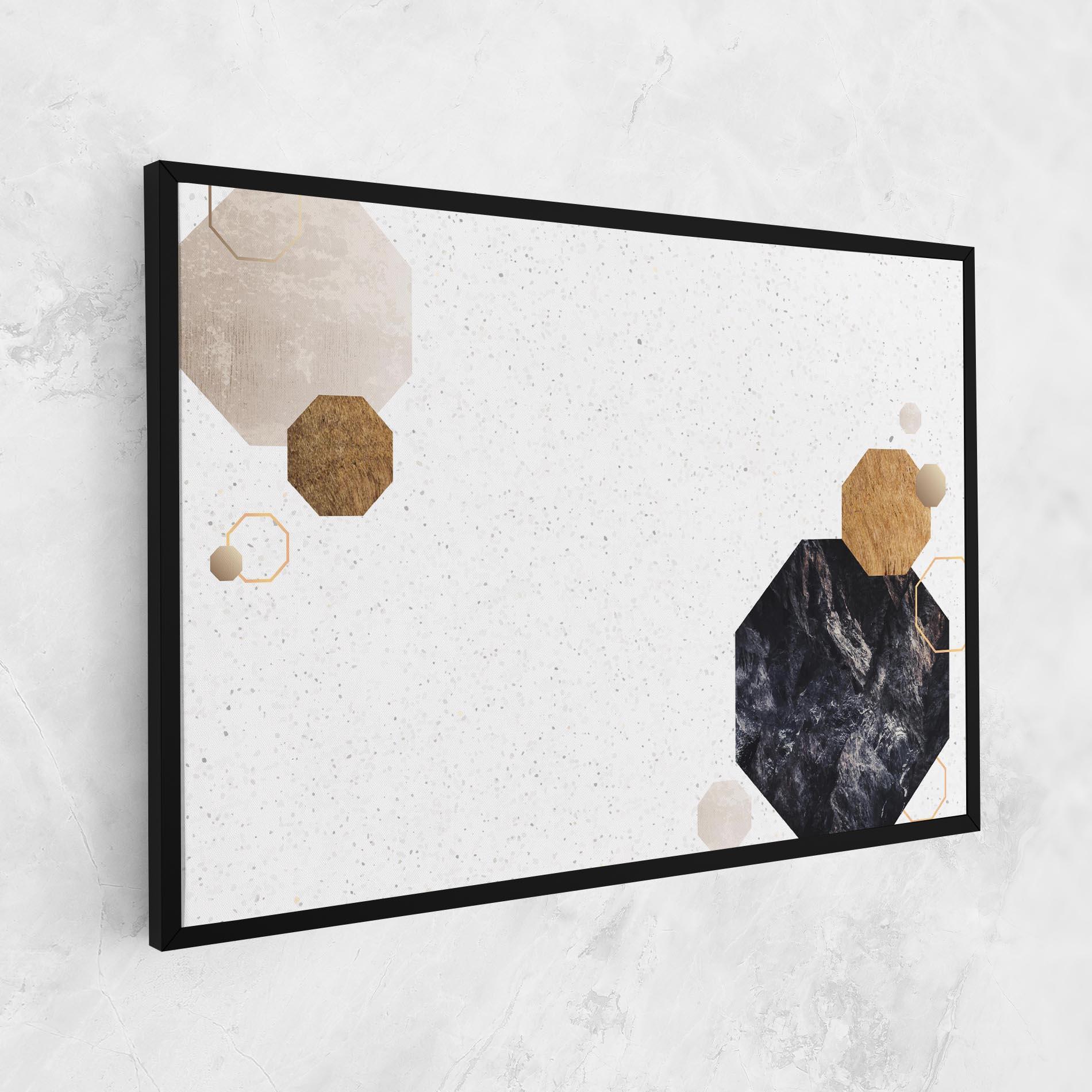 Картина на платно Big Hexagon mockup 1