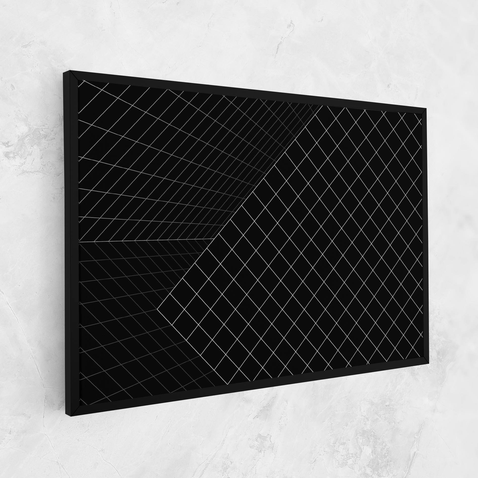 Картина на платно Black Square mockup 1