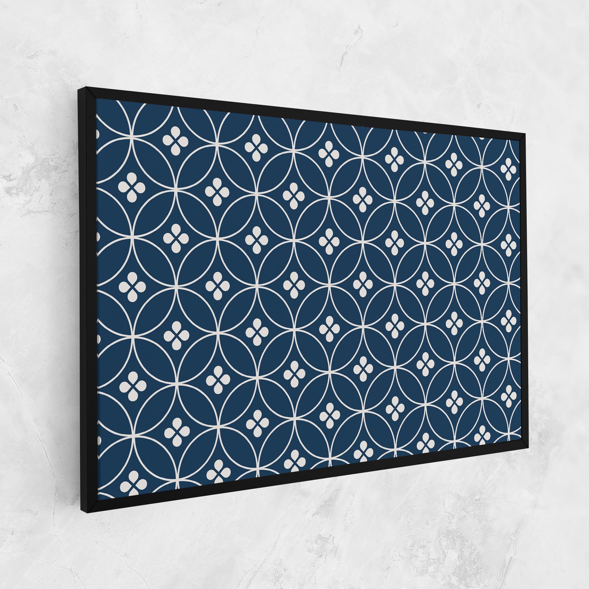 Картина на платно Blue Circle mockup 1