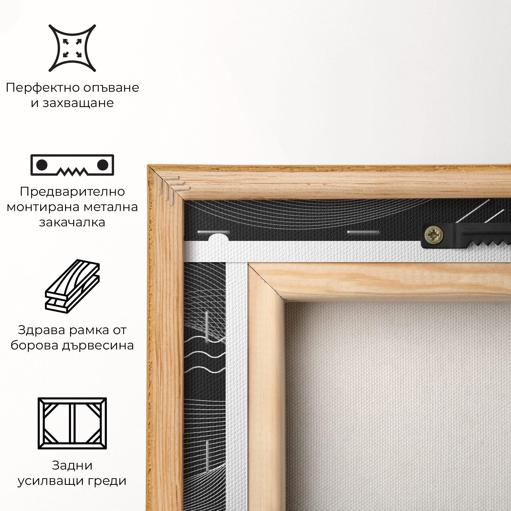 Картина на платно Geometric Lines mockup 5