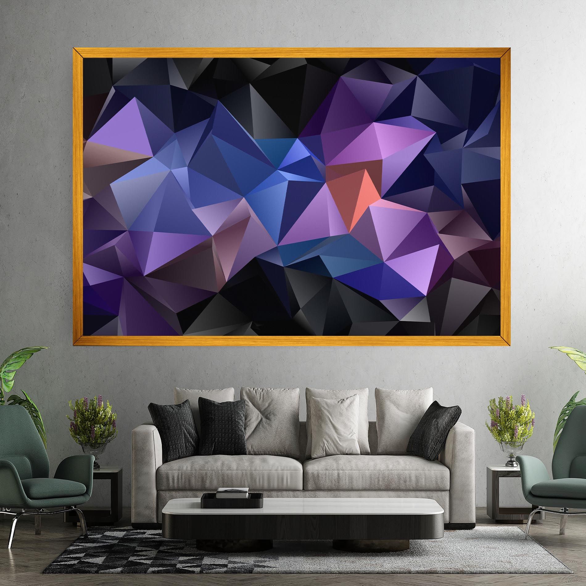 Black Purple Triangle mockup 7