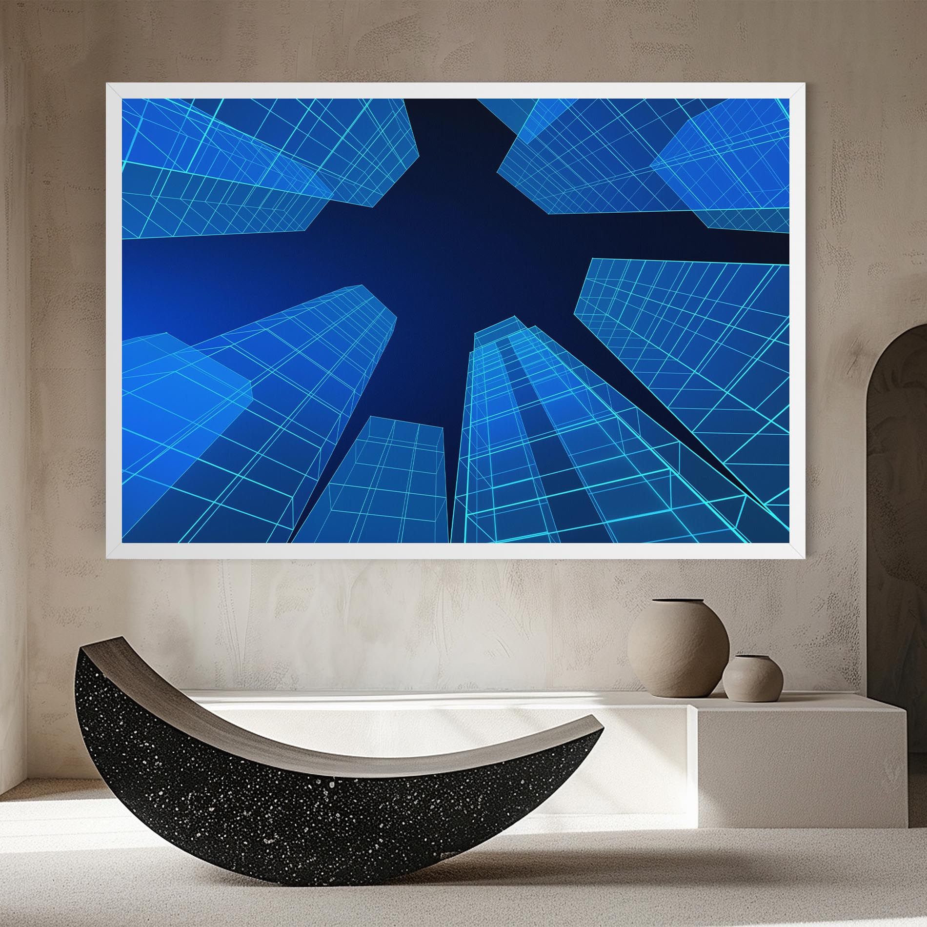 Blue Buildings mockup 8