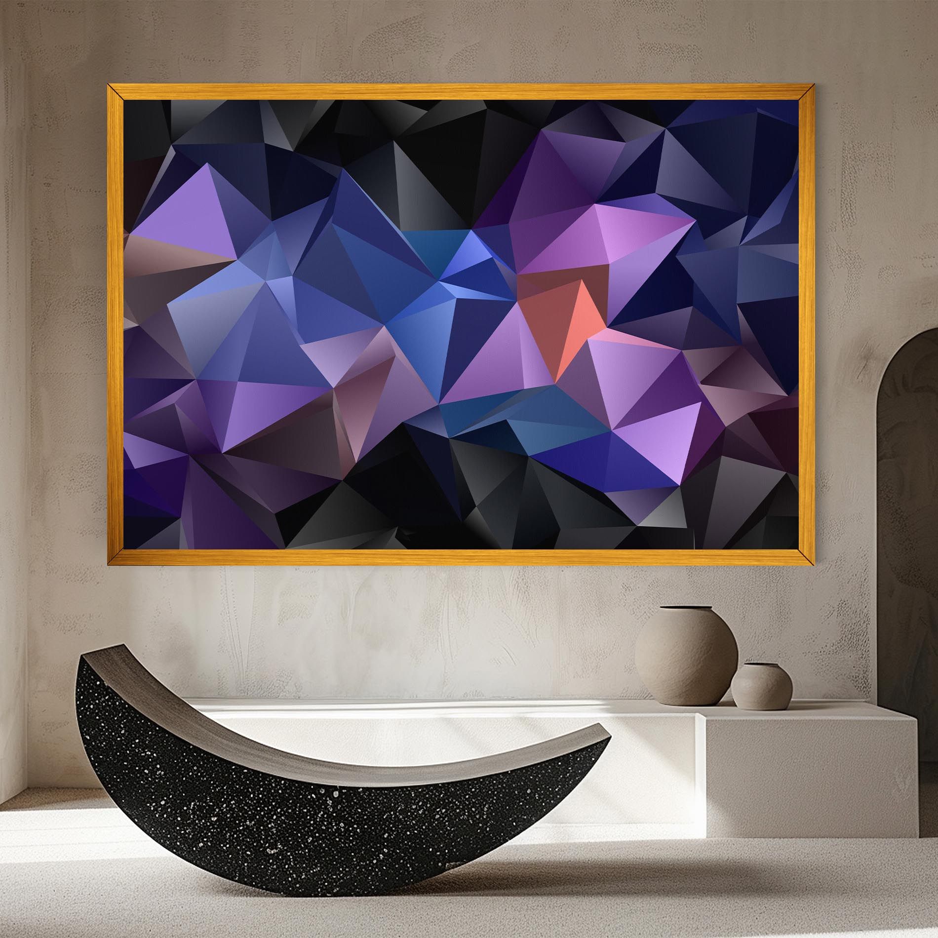 Black Purple Triangle mockup 8