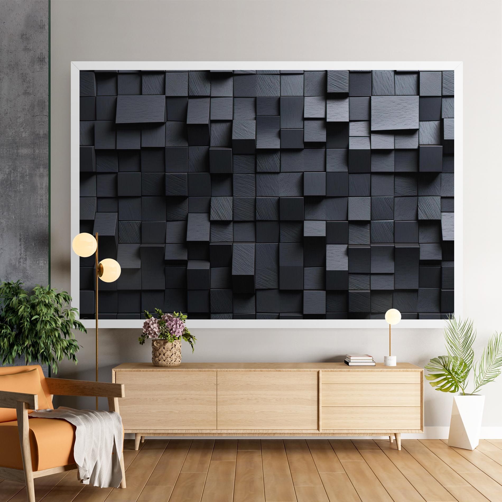 Black Square Pattern mockup 9