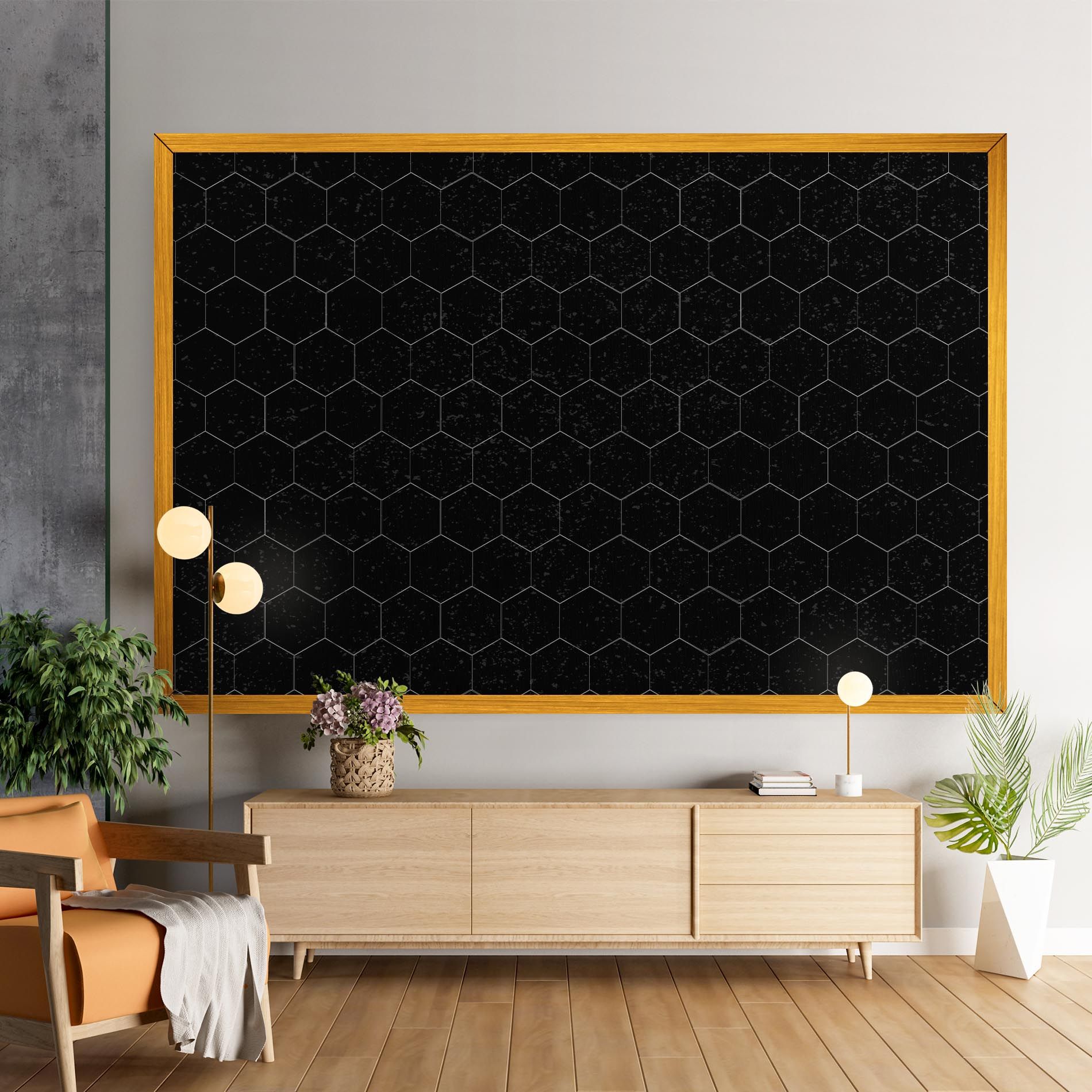 Black Hexagon mockup 9