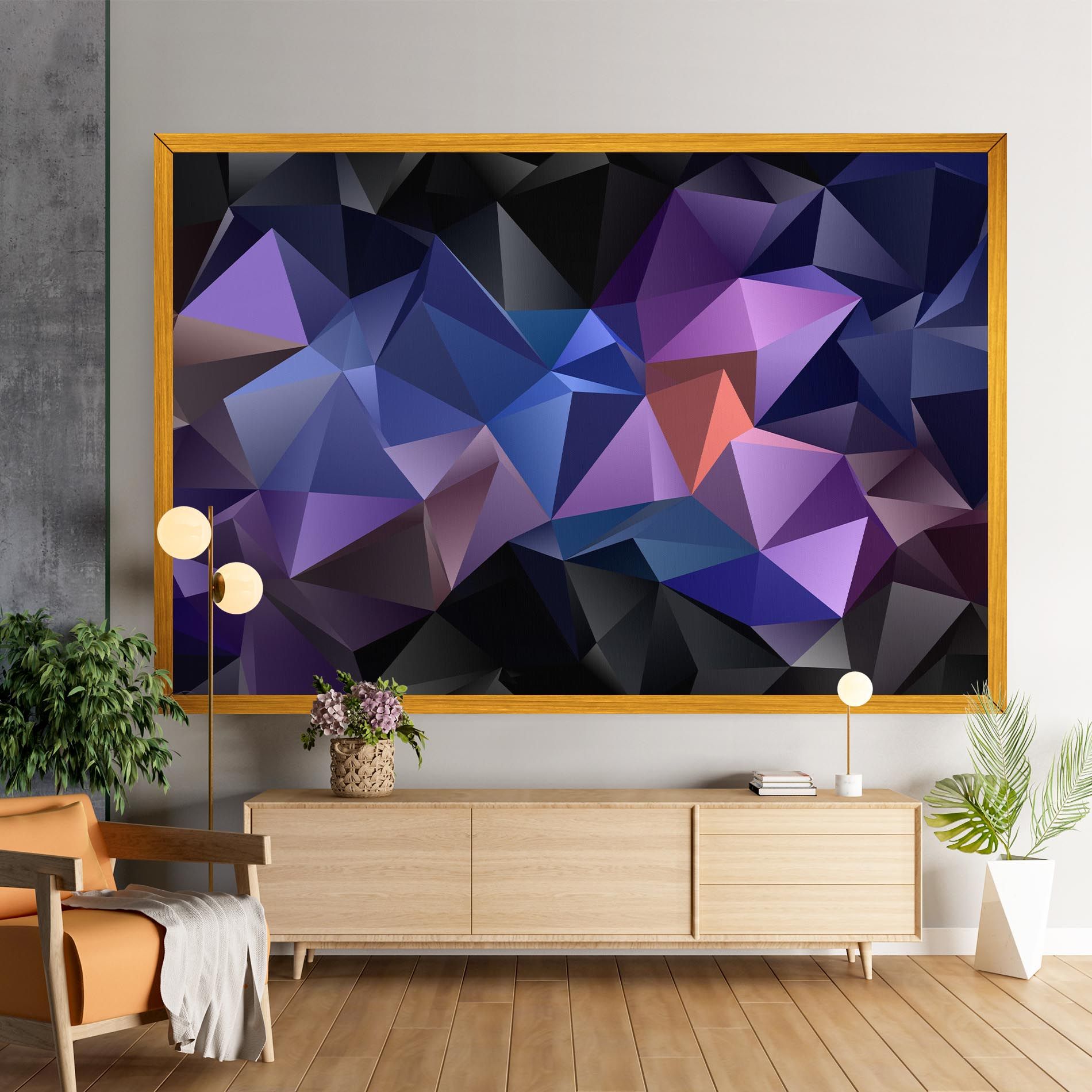 Black Purple Triangle mockup 9