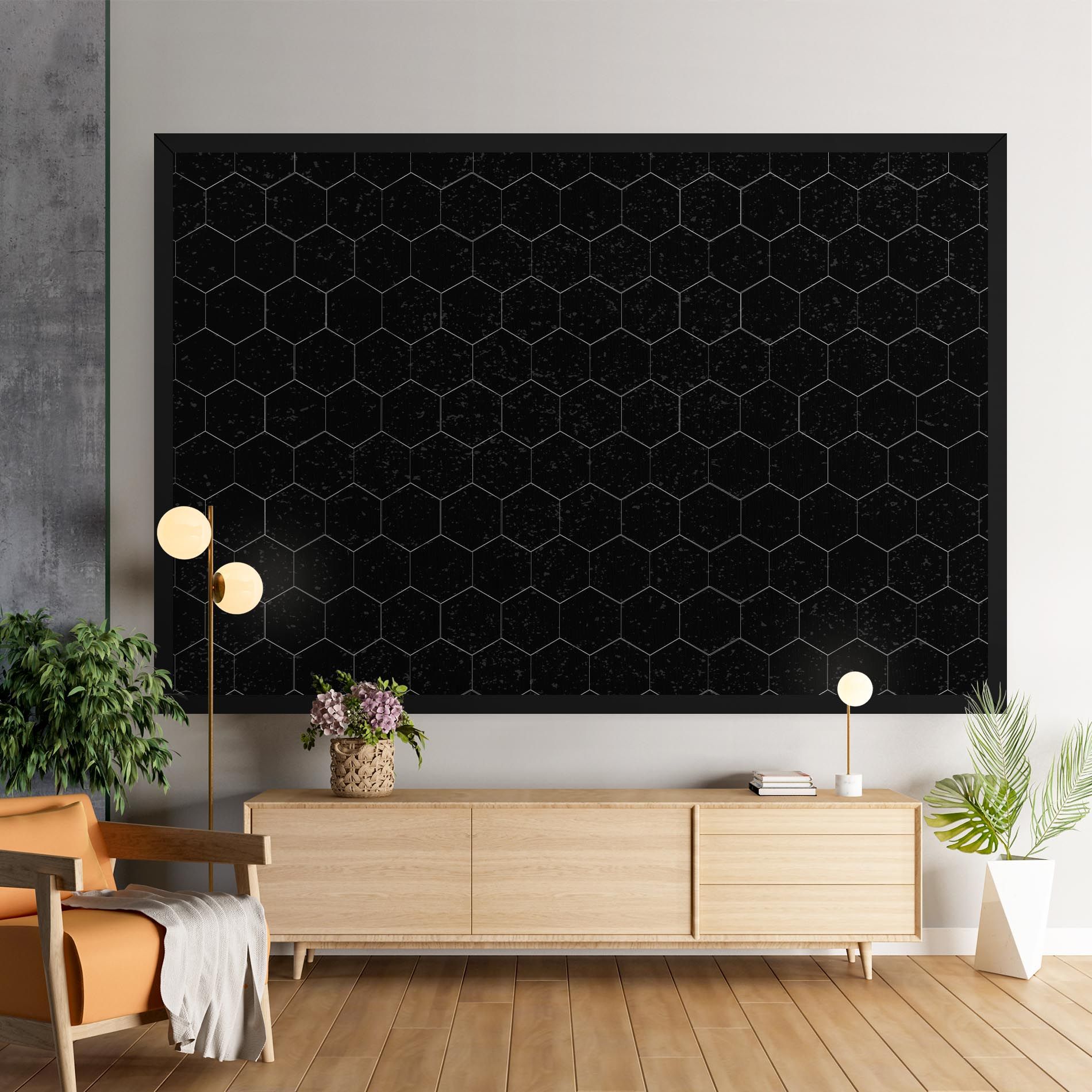 Black Hexagon mockup 9