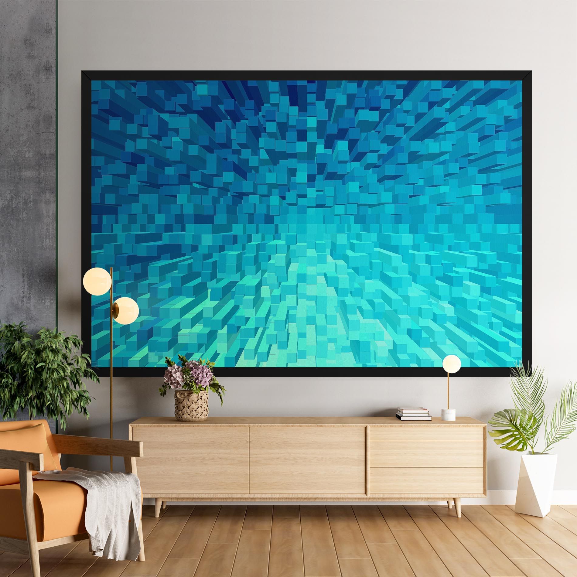 Blue Square Mix mockup 9