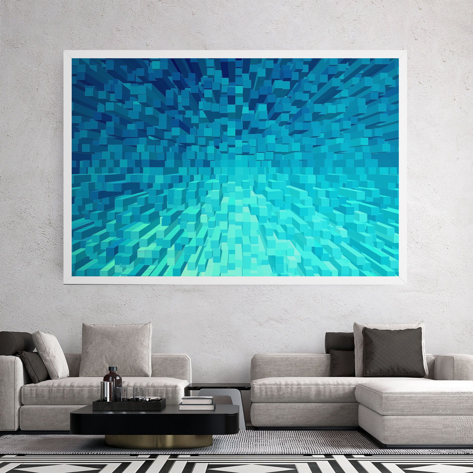 Blue Square Mix mockup 2