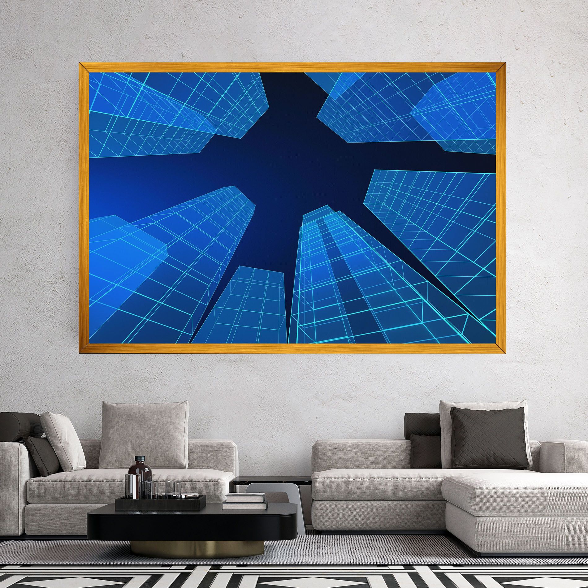 Blue Buildings mockup 2