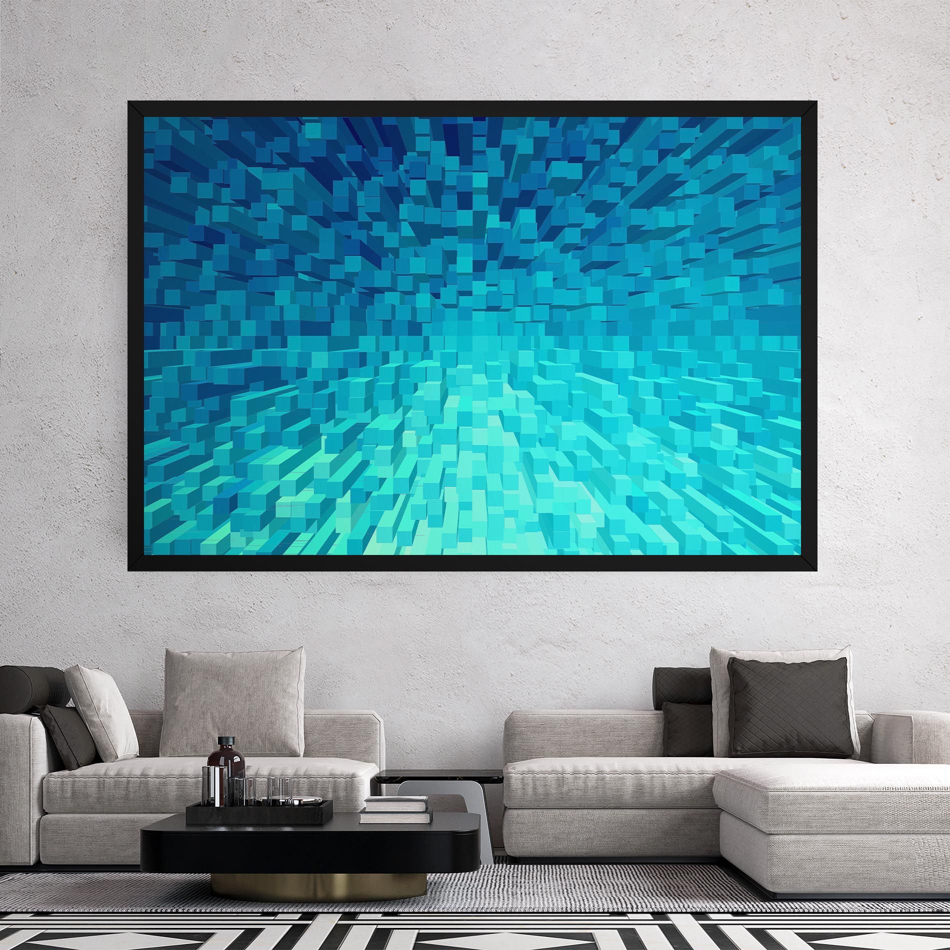 Blue Square Mix mockup 2